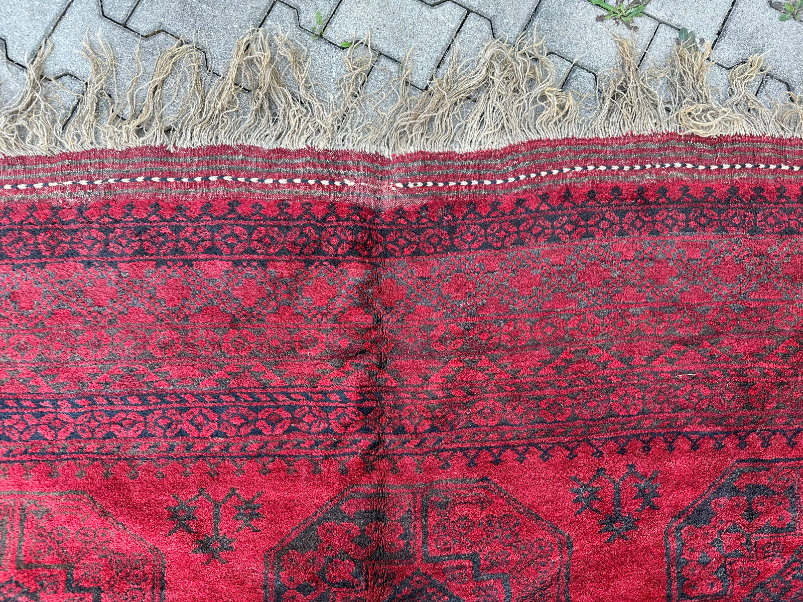 ALTER ORIENTTEPPICH AUS WOLLE NOMADENTEPPICH TEPPICH KAUKASUS 354x288cm – Bild 17