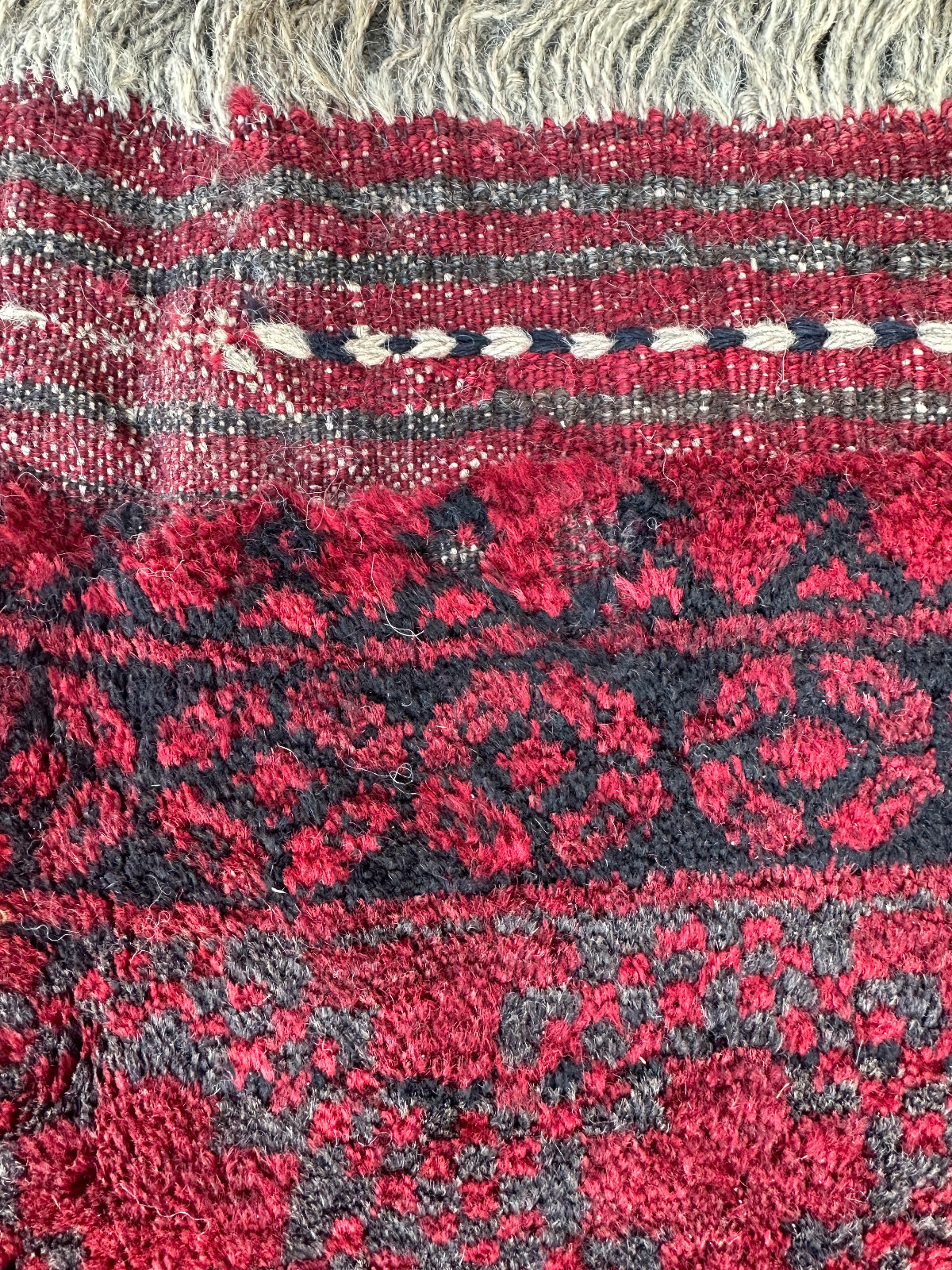 ALTER ORIENTTEPPICH AUS WOLLE NOMADENTEPPICH TEPPICH KAUKASUS 354x288cm – Bild 19