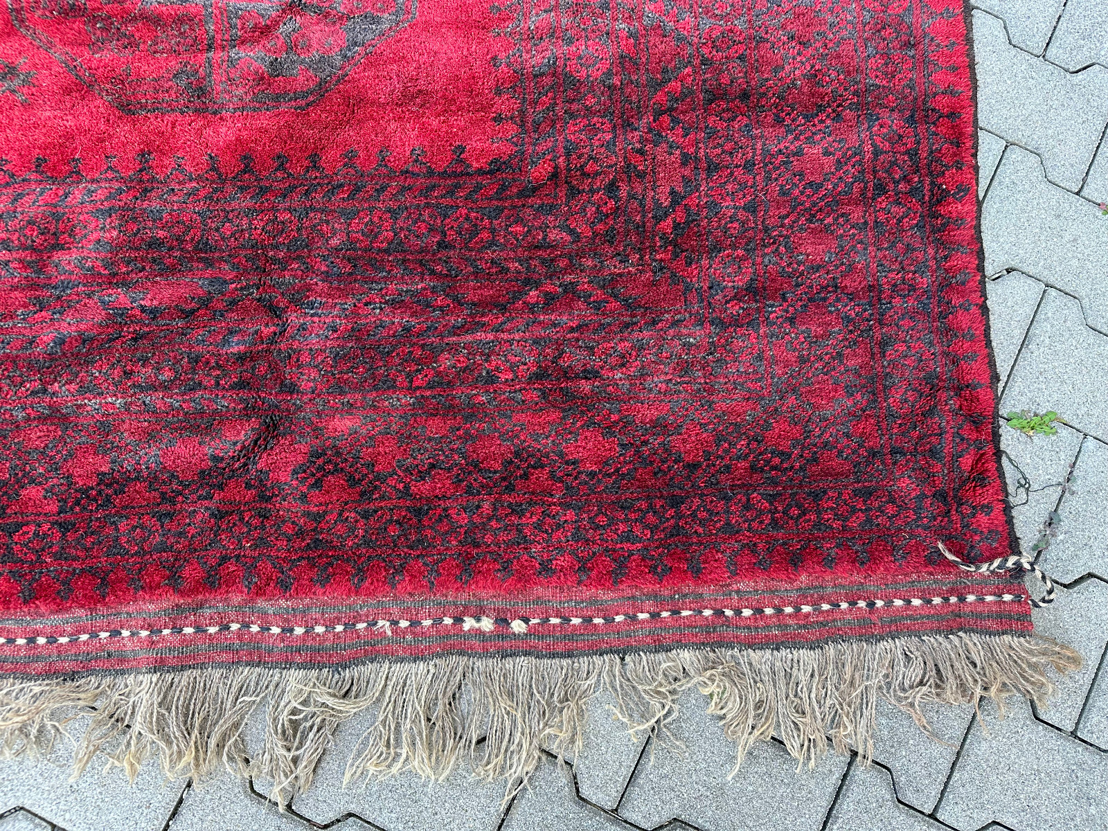 ALTER ORIENTTEPPICH AUS WOLLE NOMADENTEPPICH TEPPICH KAUKASUS 354x288cm – Bild 6