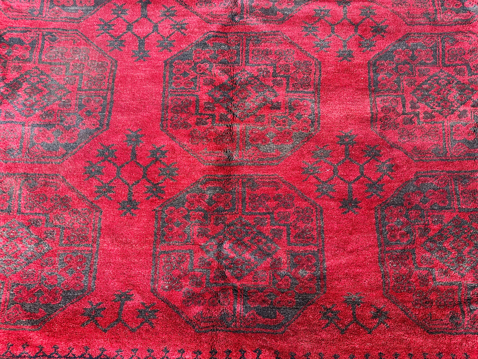 ALTER ORIENTTEPPICH AUS WOLLE NOMADENTEPPICH TEPPICH KAUKASUS 354x288cm – Bild 8