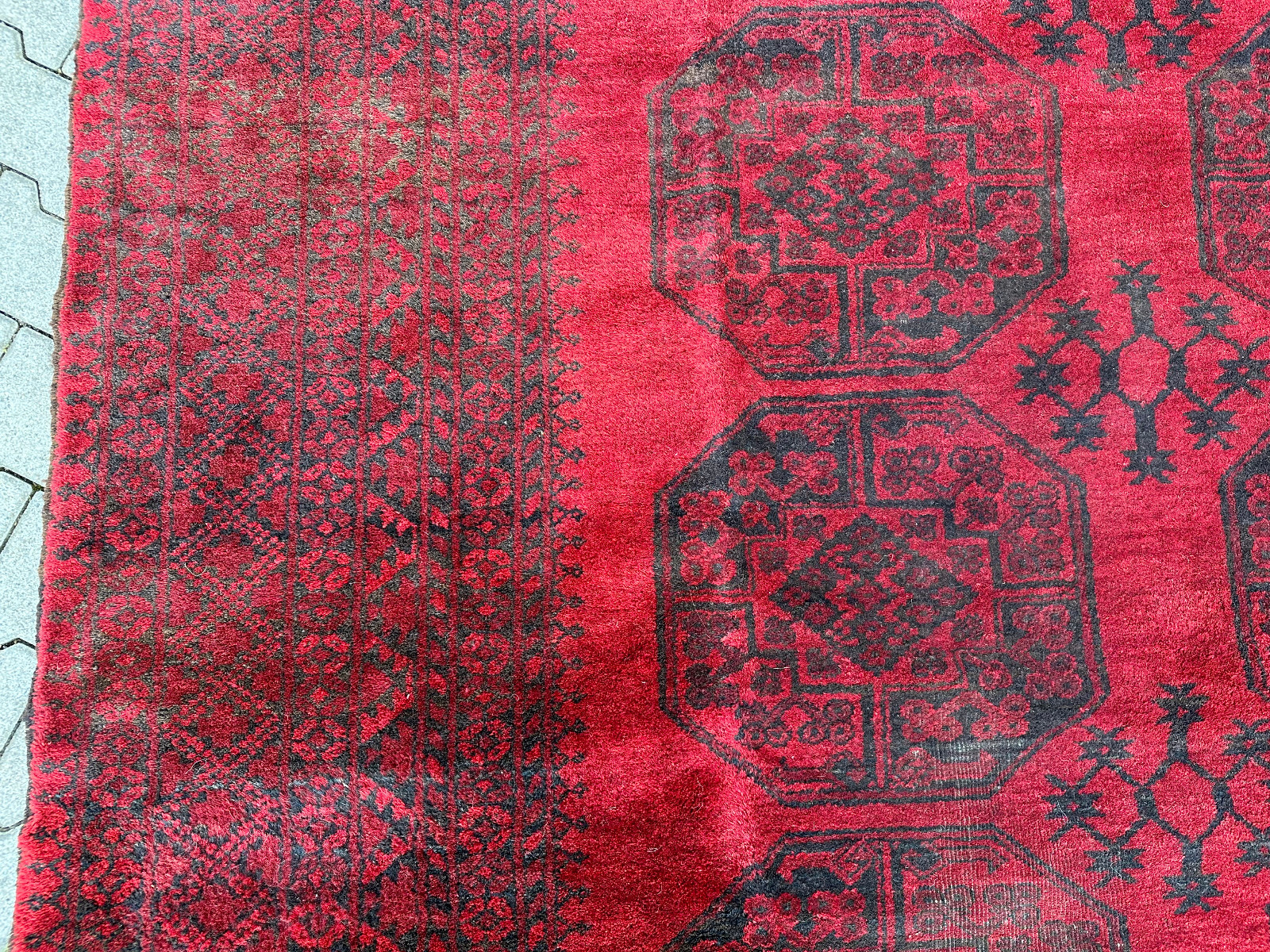 ALTER ORIENTTEPPICH AUS WOLLE NOMADENTEPPICH TEPPICH KAUKASUS 354x288cm – Bild 10