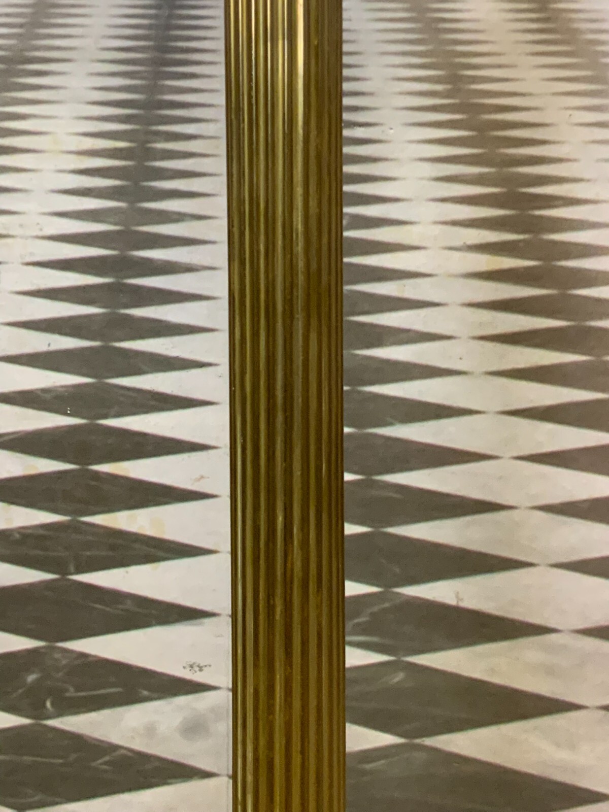 VINTAGE STEHLAMPE AUS MESSING BLECH MAXIMALE HÖHE 176cm – Bild 7