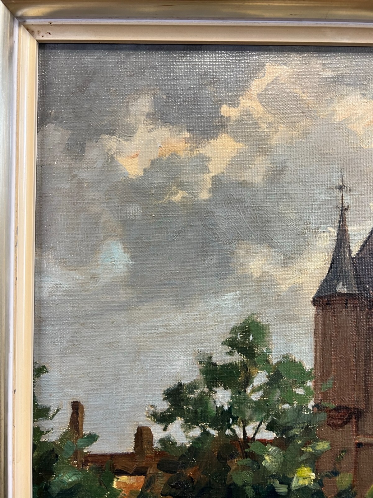 ÖLGEMÄLDE ALTSTADT ANSICHT GEMÄLDE VON  WIM HEINECKE (1895-1978) – Bild 5