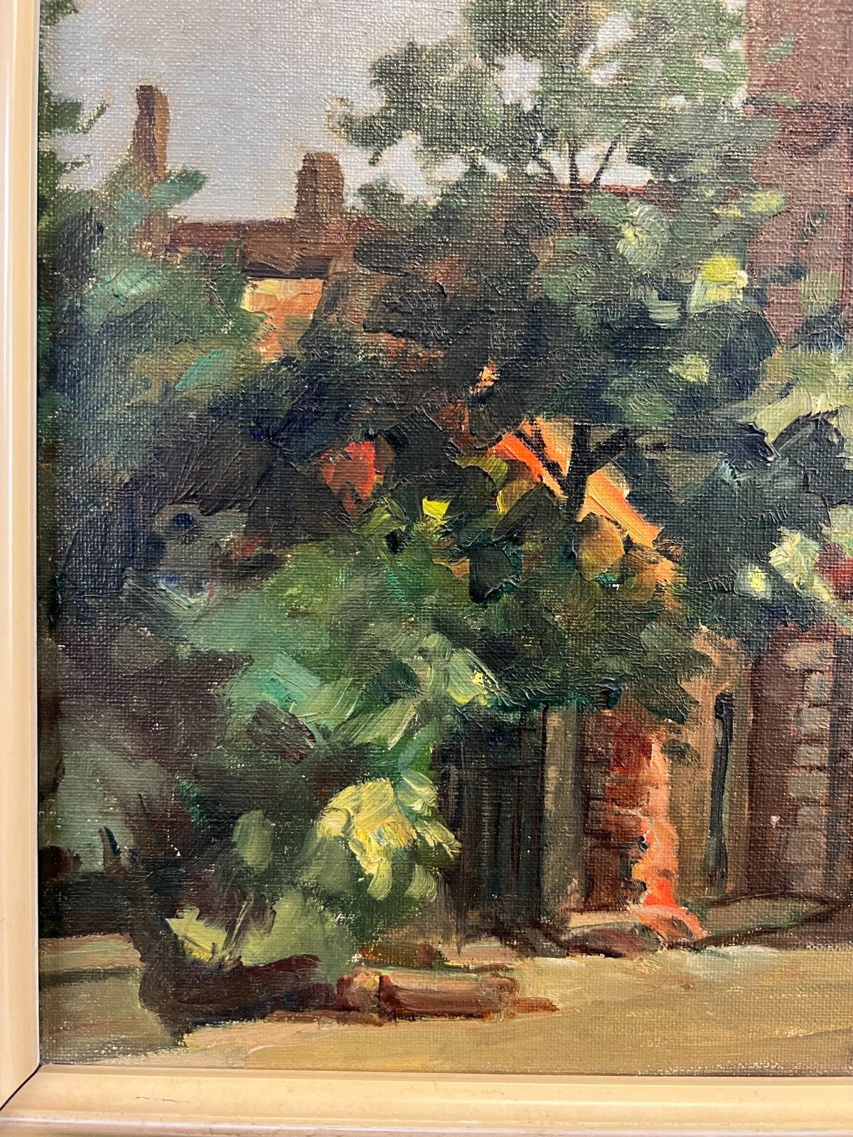 ÖLGEMÄLDE ALTSTADT ANSICHT GEMÄLDE VON  WIM HEINECKE (1895-1978) – Bild 9