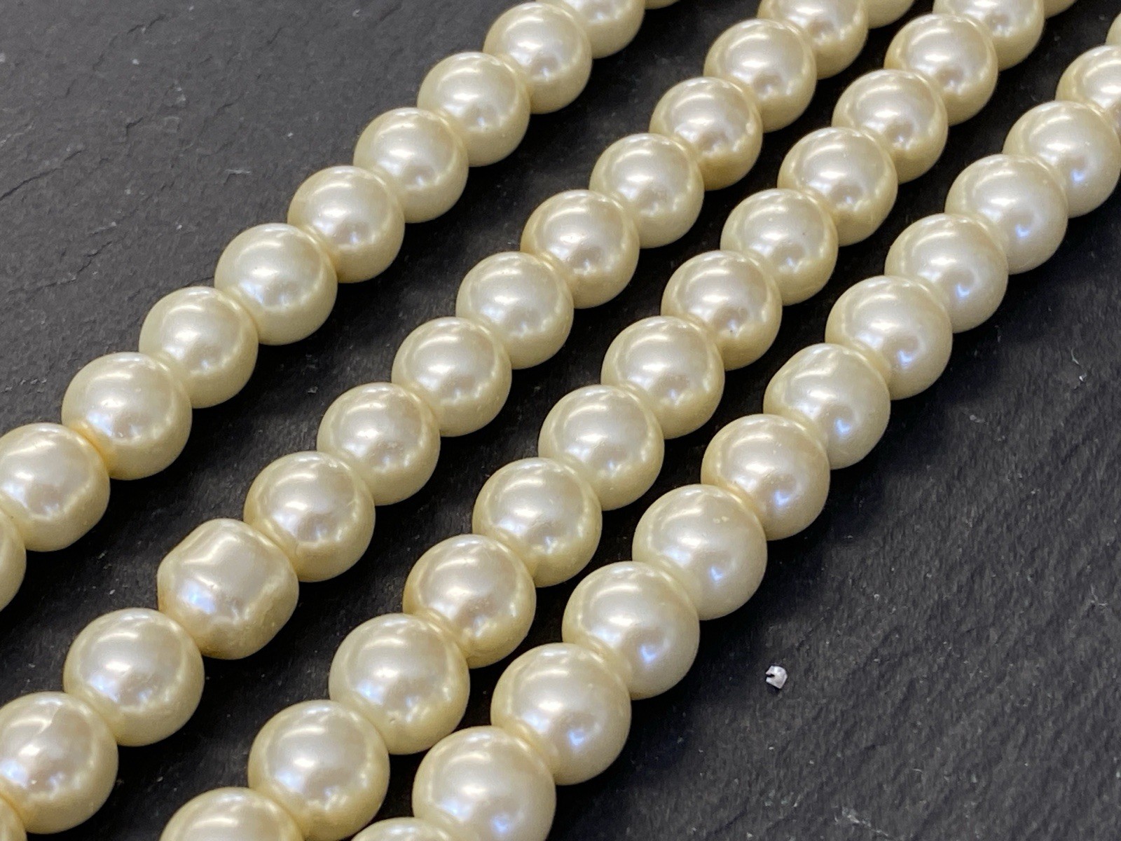 HALSKETTE PERLENKETTE KETTE PERLE PERLEN KUNSTPERLEN 0,8cm – Bild 6