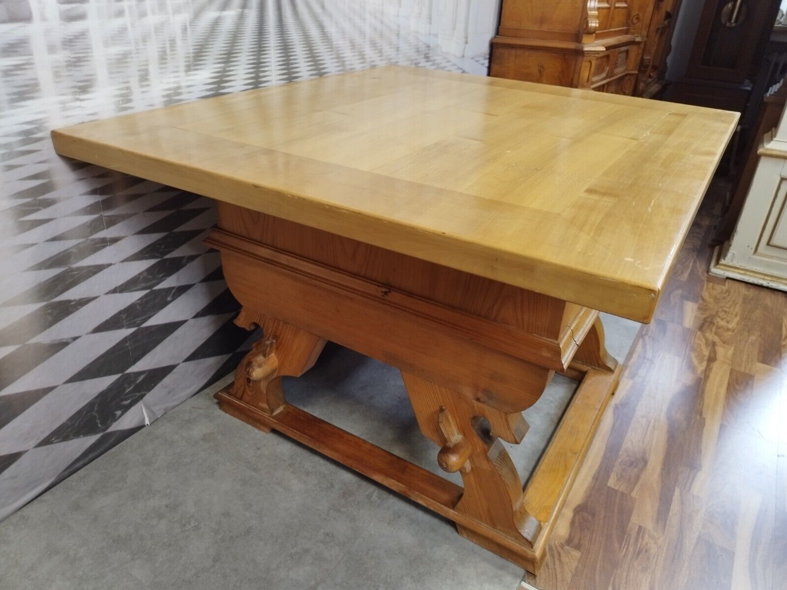 ALTER BAROCKTISCH TISCH IN BAROCK STIL 20 TES JHDT HOLZ MASSIV LANDHAUS ESSTISCH – Bild 4
