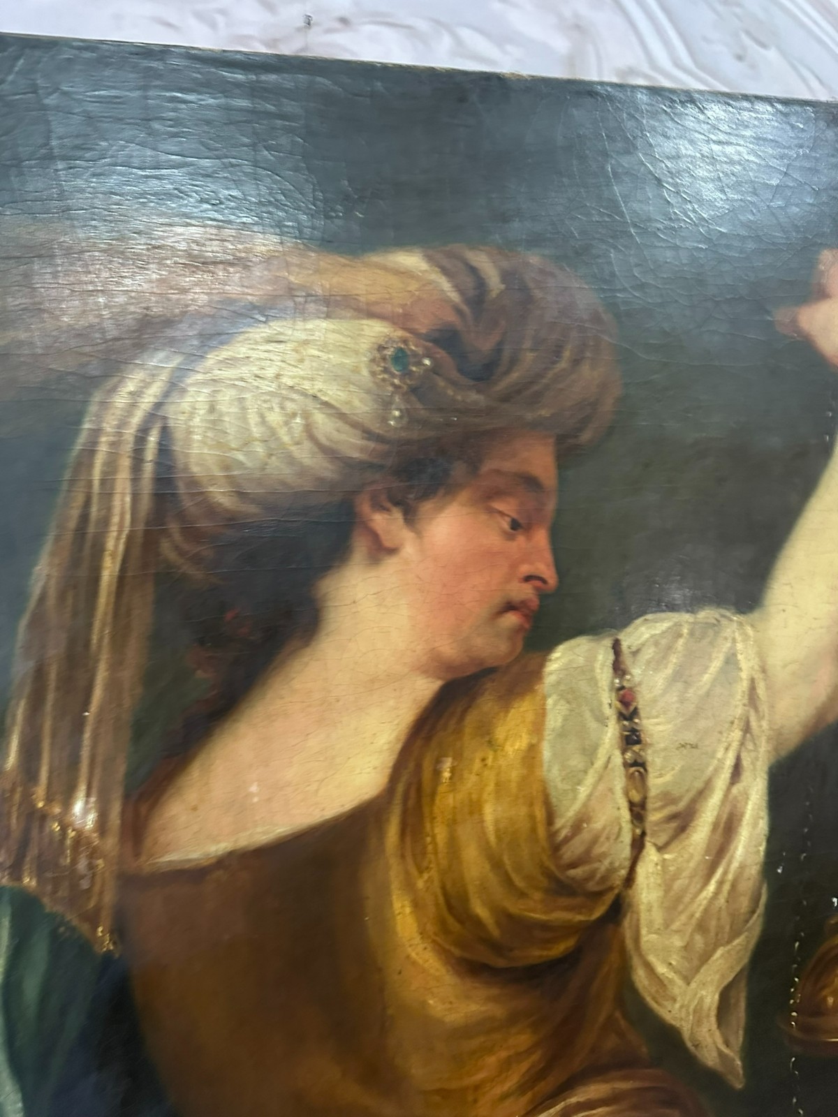 127x107cm ÖLGEMÄLDE KOPIE NACH ALTMEISTER VON Johan BOECKHORST ALLEGORIE – Bild 17