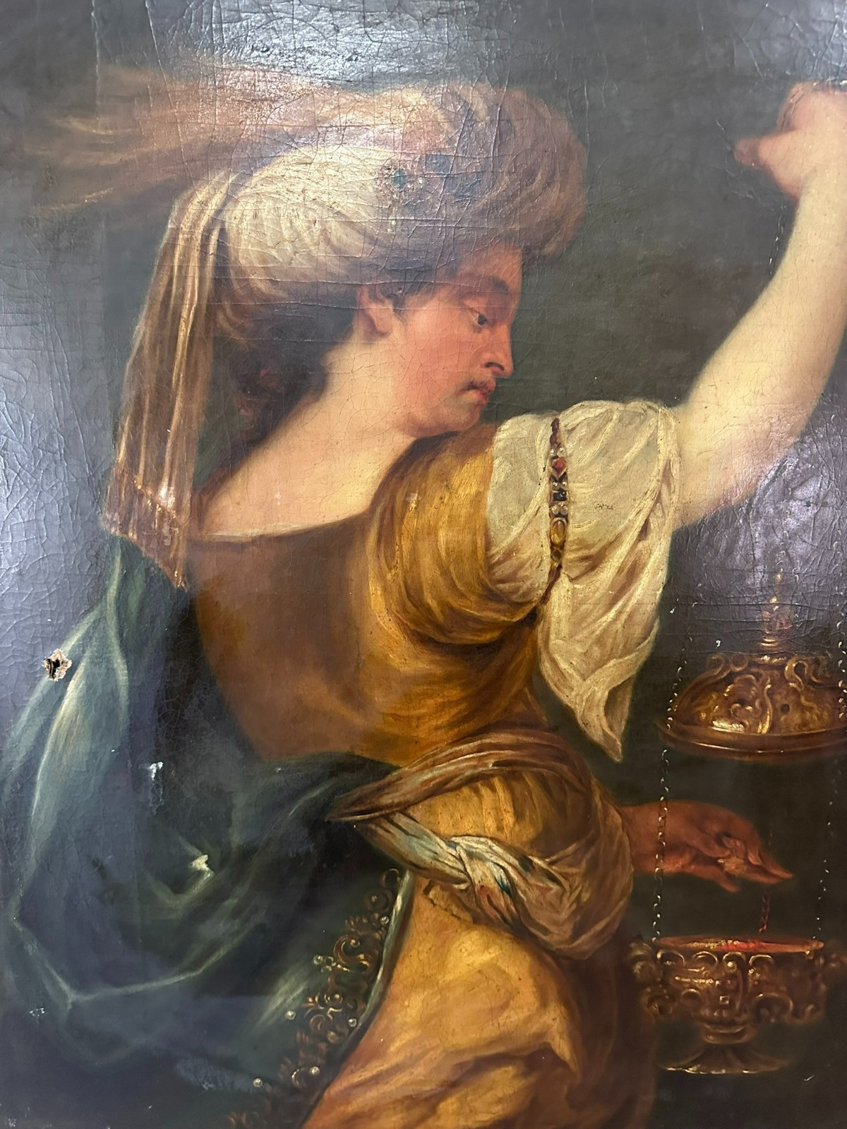 127x107cm ÖLGEMÄLDE KOPIE NACH ALTMEISTER VON Johan BOECKHORST ALLEGORIE