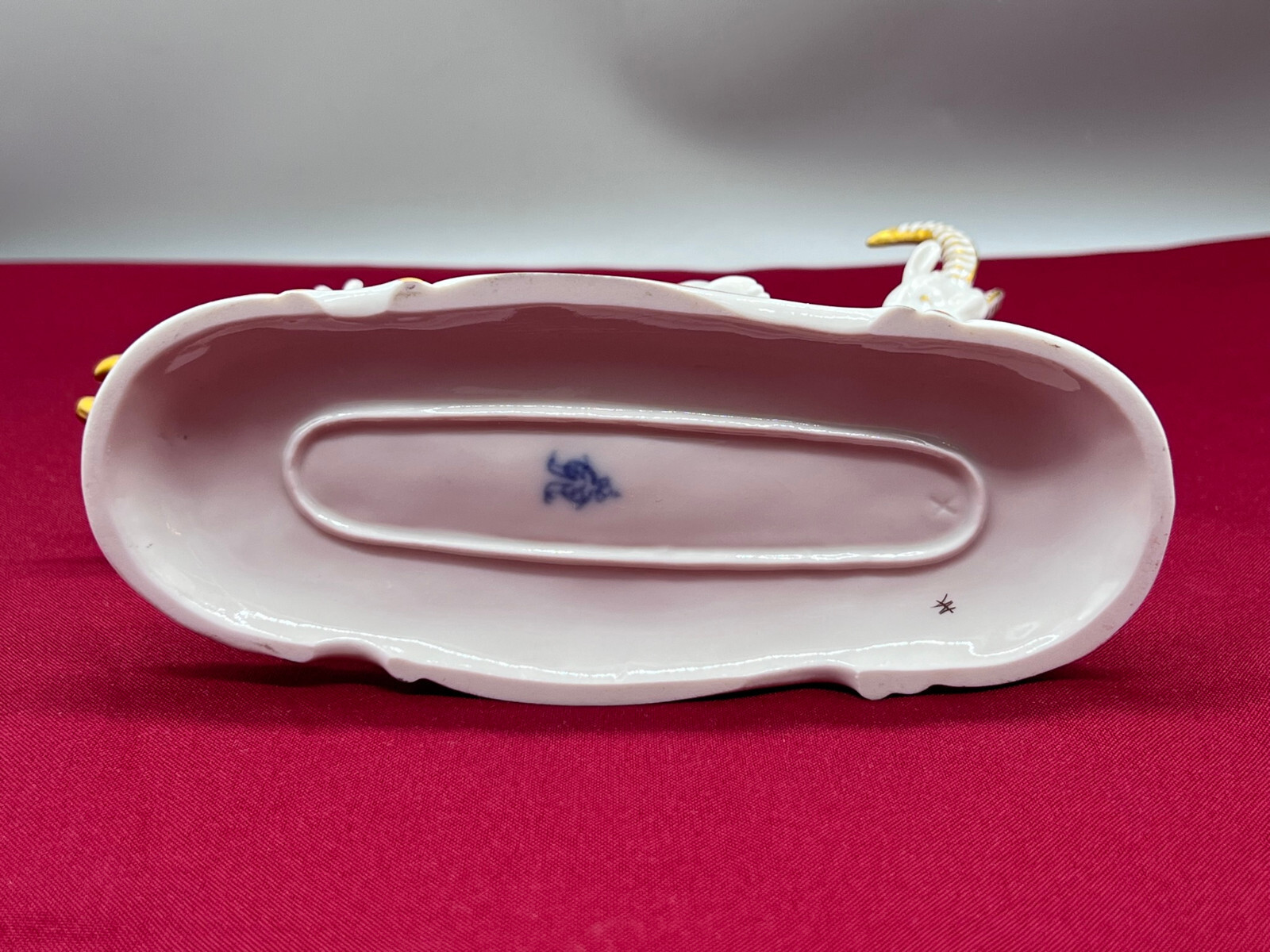 PORZELLAN FIGUR PUTTO AUF ZIEGENBOCK VOLKSTEDT ENTWURF HUGO MEISEL – Bild 20