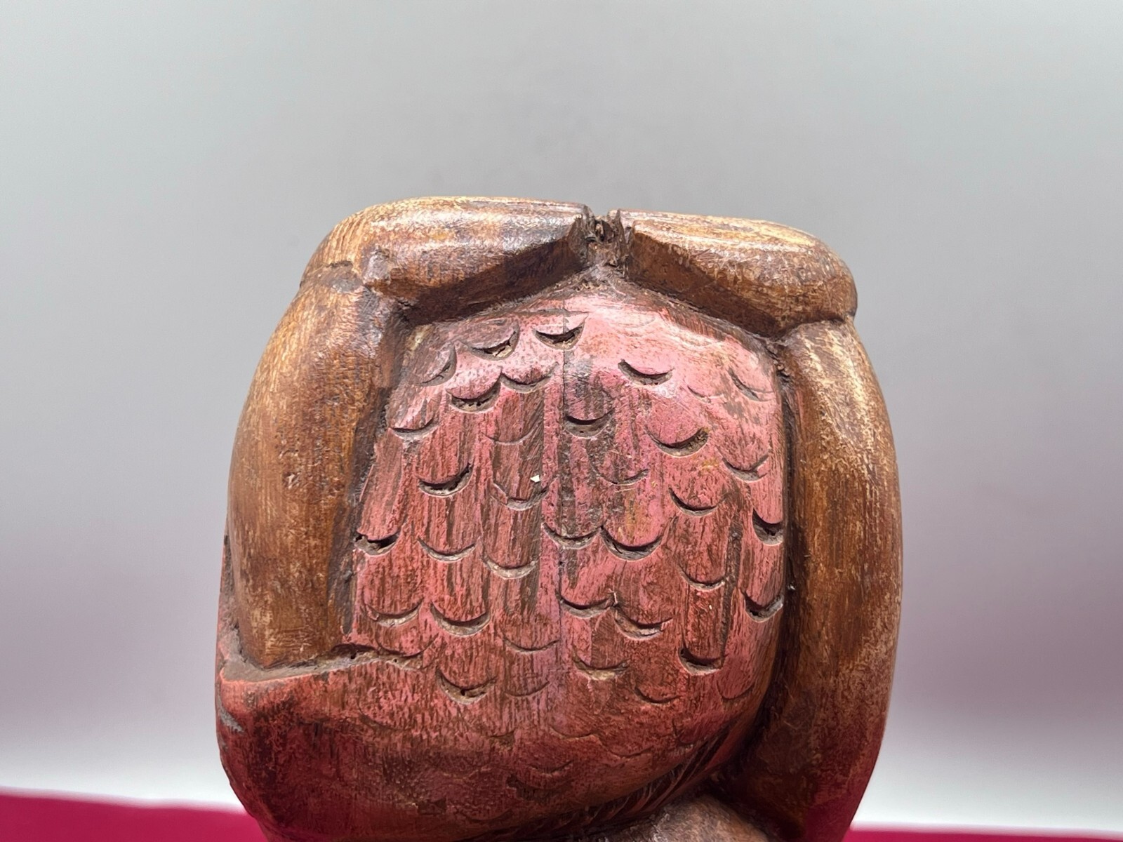 CHINA SKULPTUR KOPFKISSEN JUNGE LIEGEND HOLZ MASSIV HANDGESCHNITZT – Bild 24