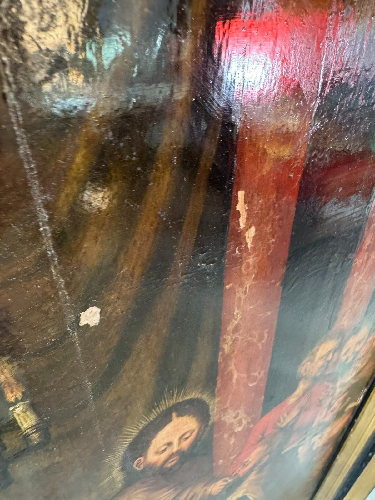 GOTISCHES GEMÄLDE ALTARTAFEL 16 TES JHDT DAS LETZTE ABENDMAHL GOTIK ÖL AUF HOLZ – Bild 17