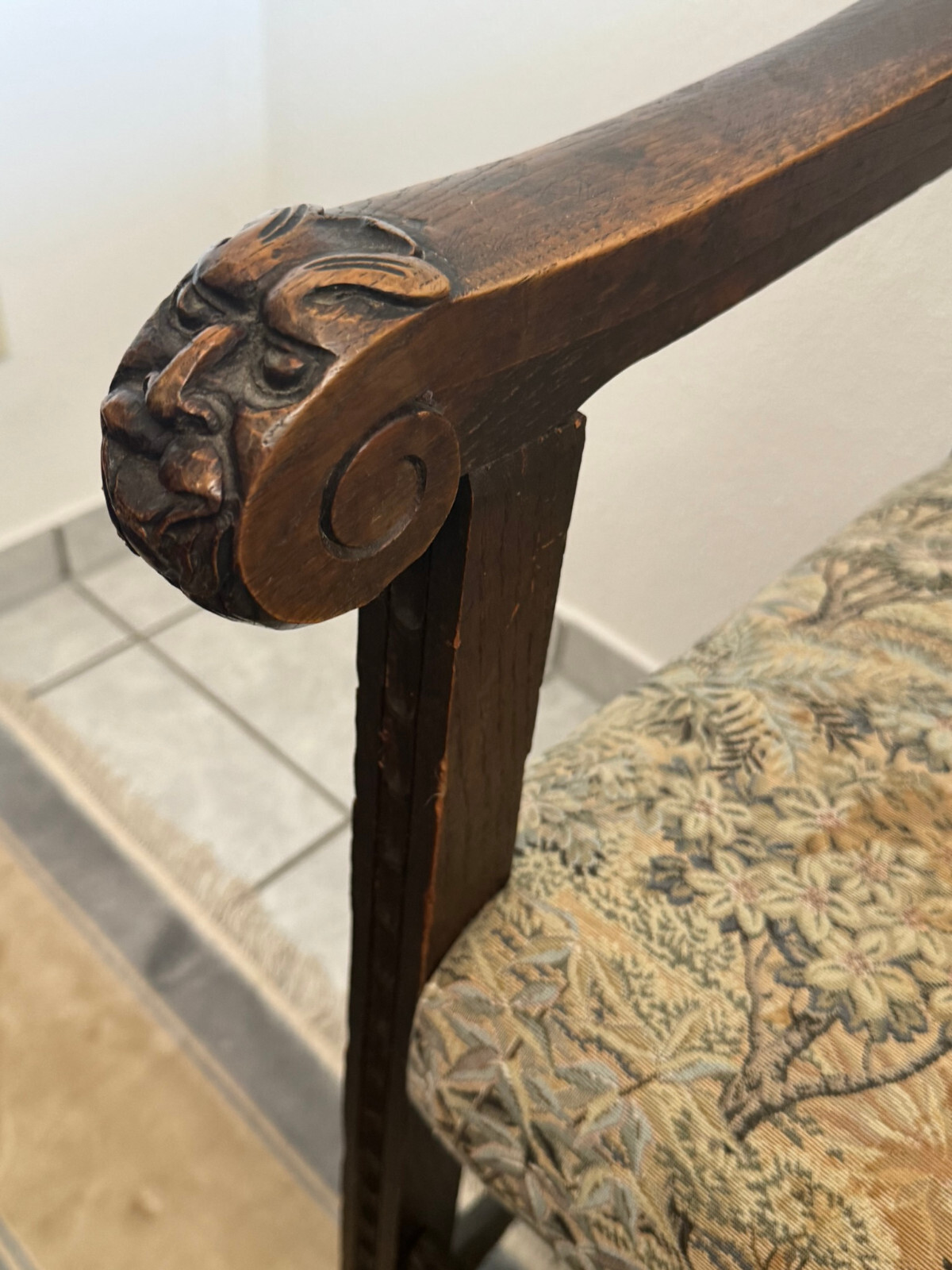 ANTIKER GRÜNDERZEIT NEO RENAISSANCE SESSEL EICHE MASSIV HANDGESCHNITZT 19 TES JH – Bild 9