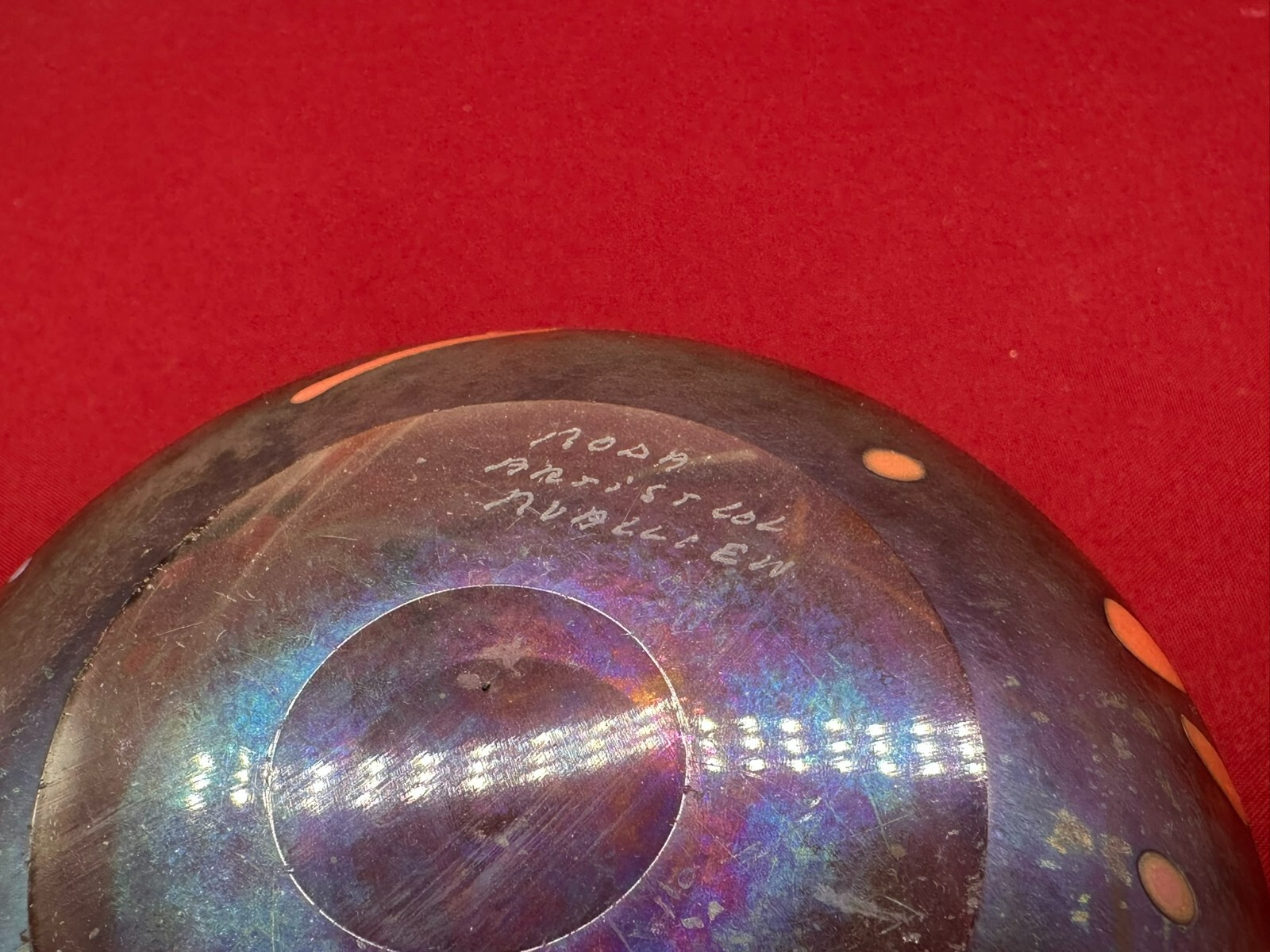 IRISIERENDE VASE AUS GLAS KÜNSTLERGLAS SIGNIERT RODA – Bild 9