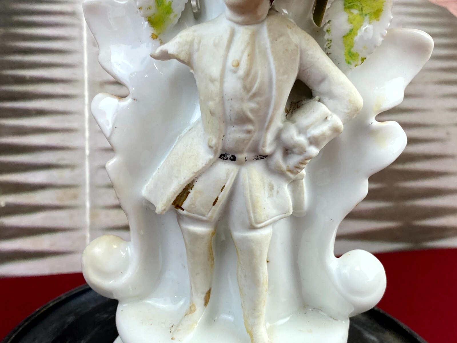 GLOBE DE MARIEE HOCHZEIT ANDENKEN FRANKREICH NAPOLEON III PORZELLAN FIGUR 34cm – Bild 13