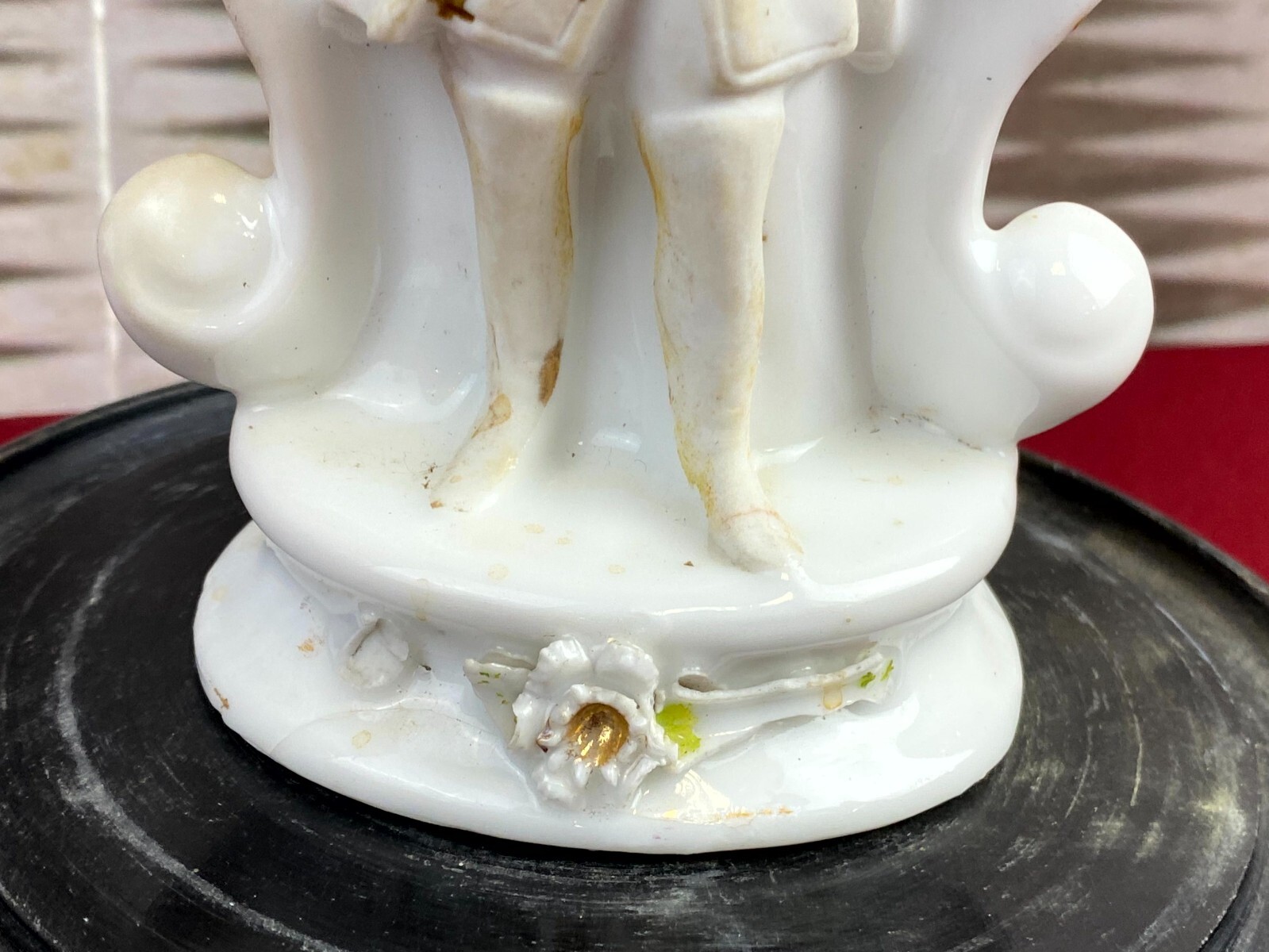 GLOBE DE MARIEE HOCHZEIT ANDENKEN FRANKREICH NAPOLEON III PORZELLAN FIGUR 34cm – Bild 14