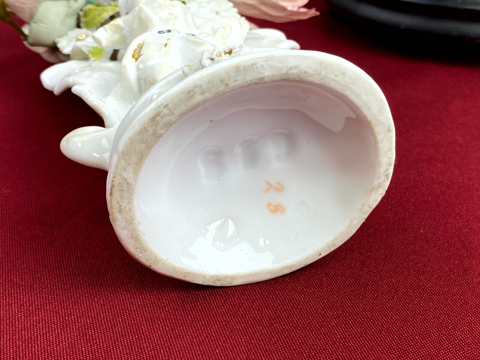 GLOBE DE MARIEE HOCHZEIT ANDENKEN FRANKREICH NAPOLEON III PORZELLAN FIGUR 34cm – Bild 23