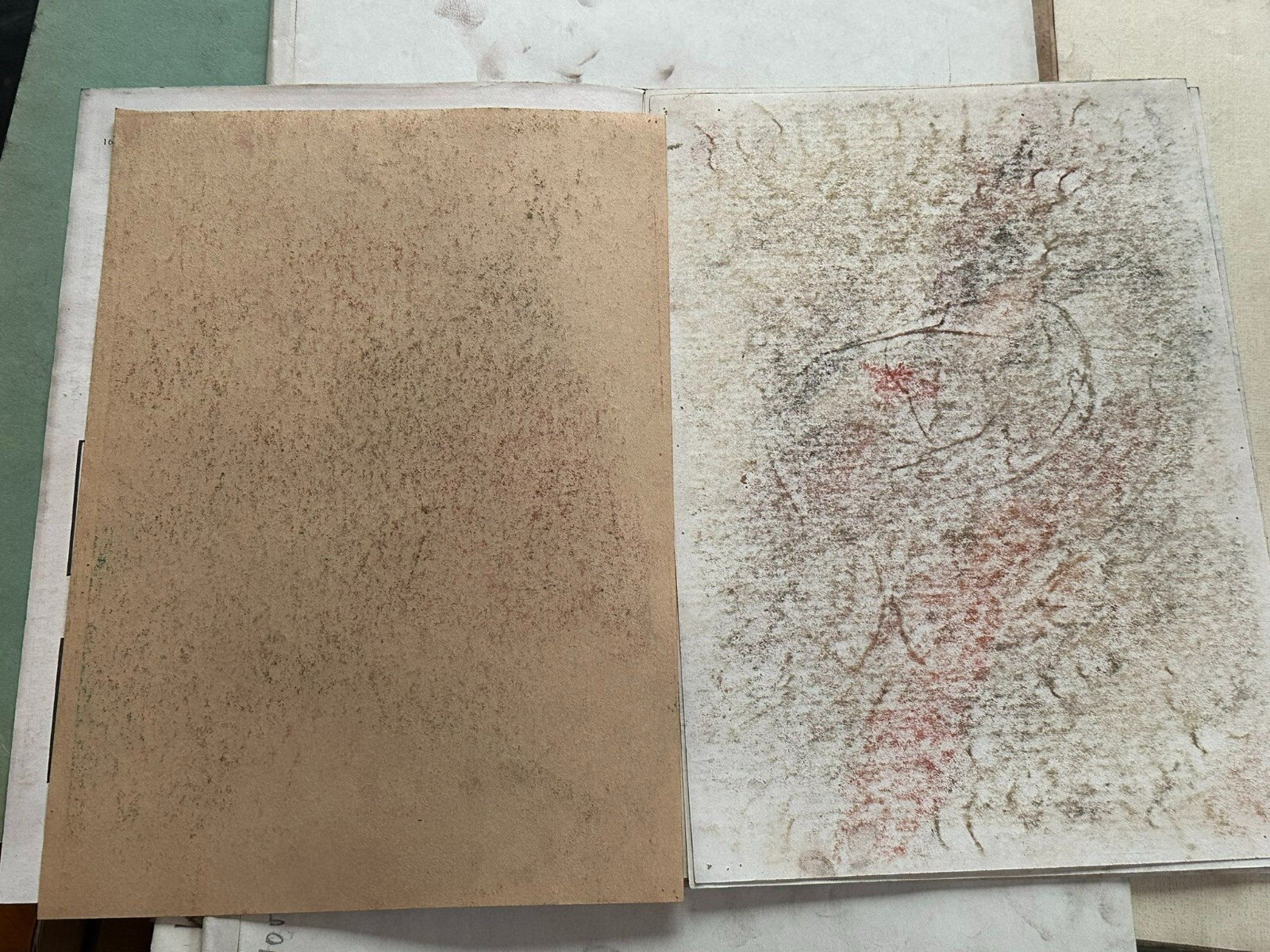 5x PASTELL ZEICHNUNG AUF PAPIER STUDIE PORTRAIT MUSIZIERENDE PERSONEN FRAUEN – Bild 13