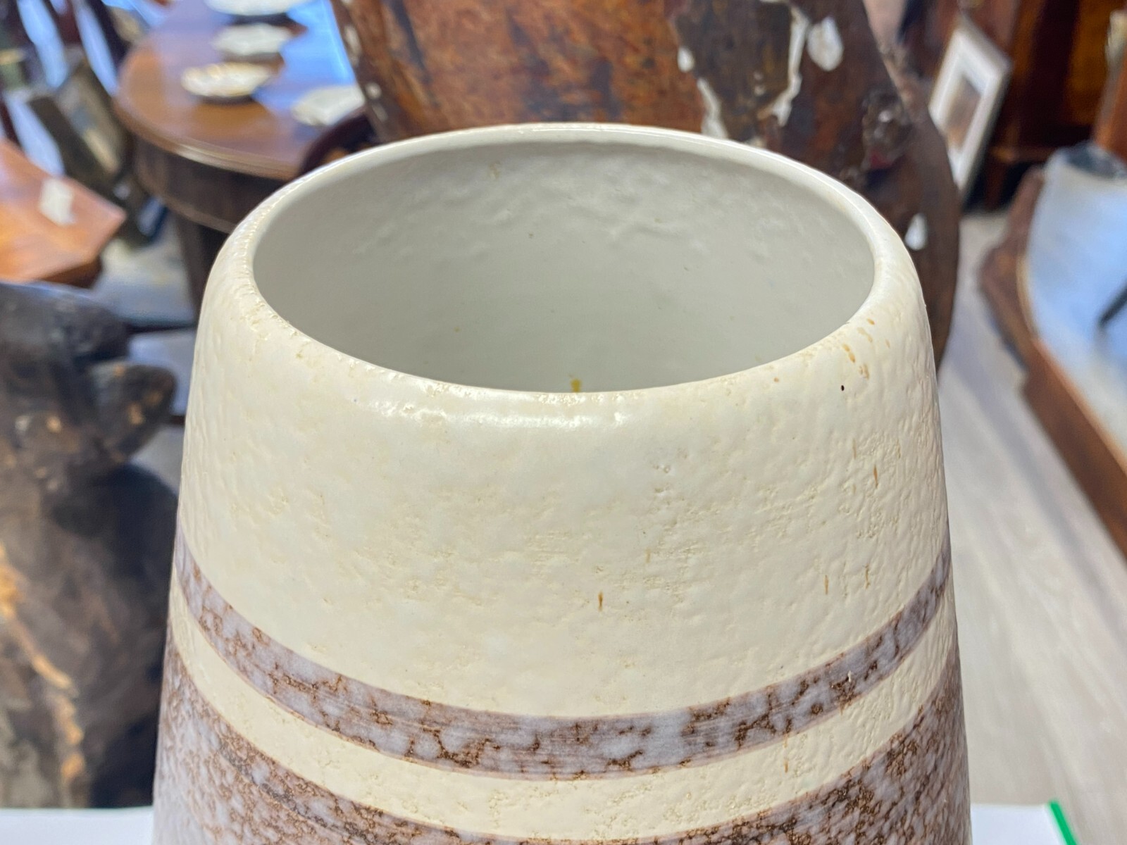 VINTAGE KERAMIK VASE 50cm BAY WEST GERMANY – Bild 11
