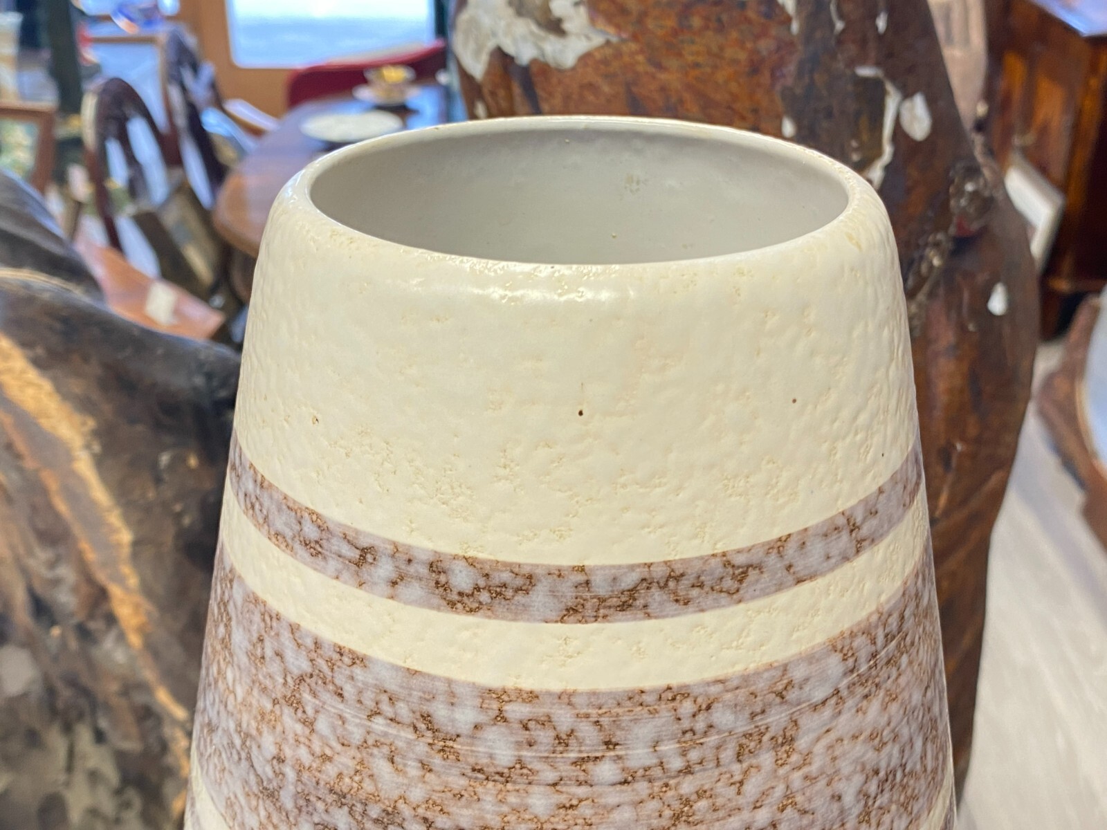 VINTAGE KERAMIK VASE 50cm BAY WEST GERMANY – Bild 17