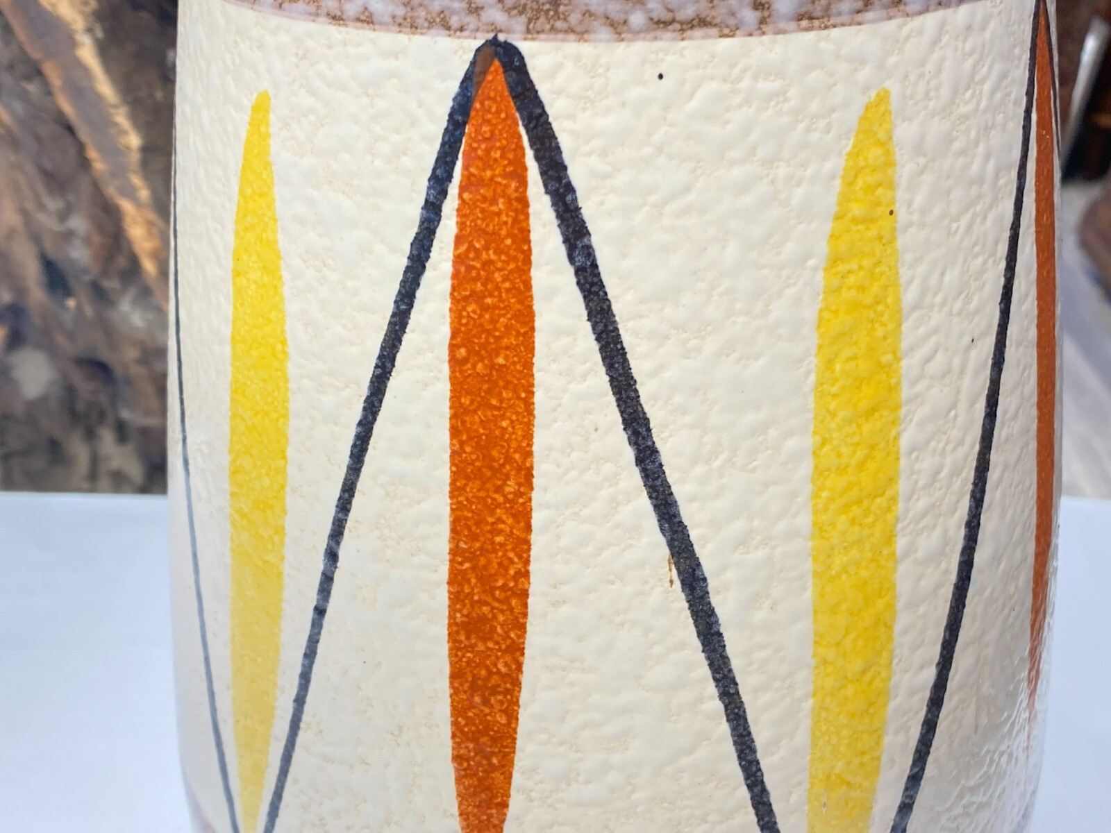 VINTAGE KERAMIK VASE 50cm BAY WEST GERMANY – Bild 18