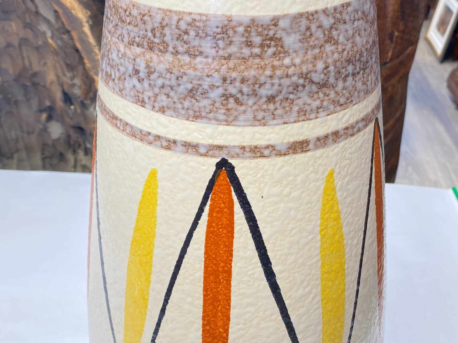 VINTAGE KERAMIK VASE 50cm BAY WEST GERMANY – Bild 9