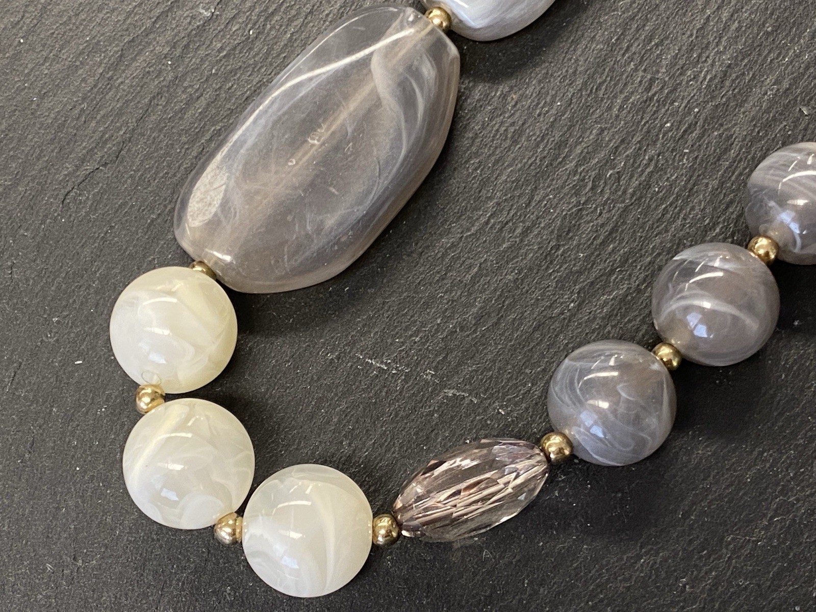 MODESCHMUCK SET HALSKETTE KETTE ARMBAND KUNSTSTEINE KÜNSTLICHE STEINE – Bild 14
