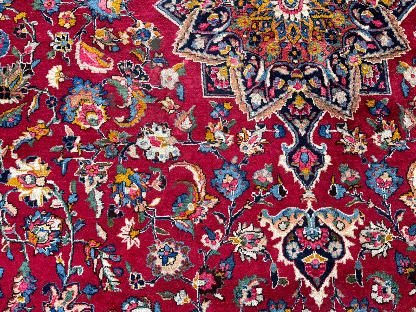 ALTER ORIENTTEPPICH WOLLE TEPPICH HANDGEKNÜPFT PERSER 398x290cm – Bild 12