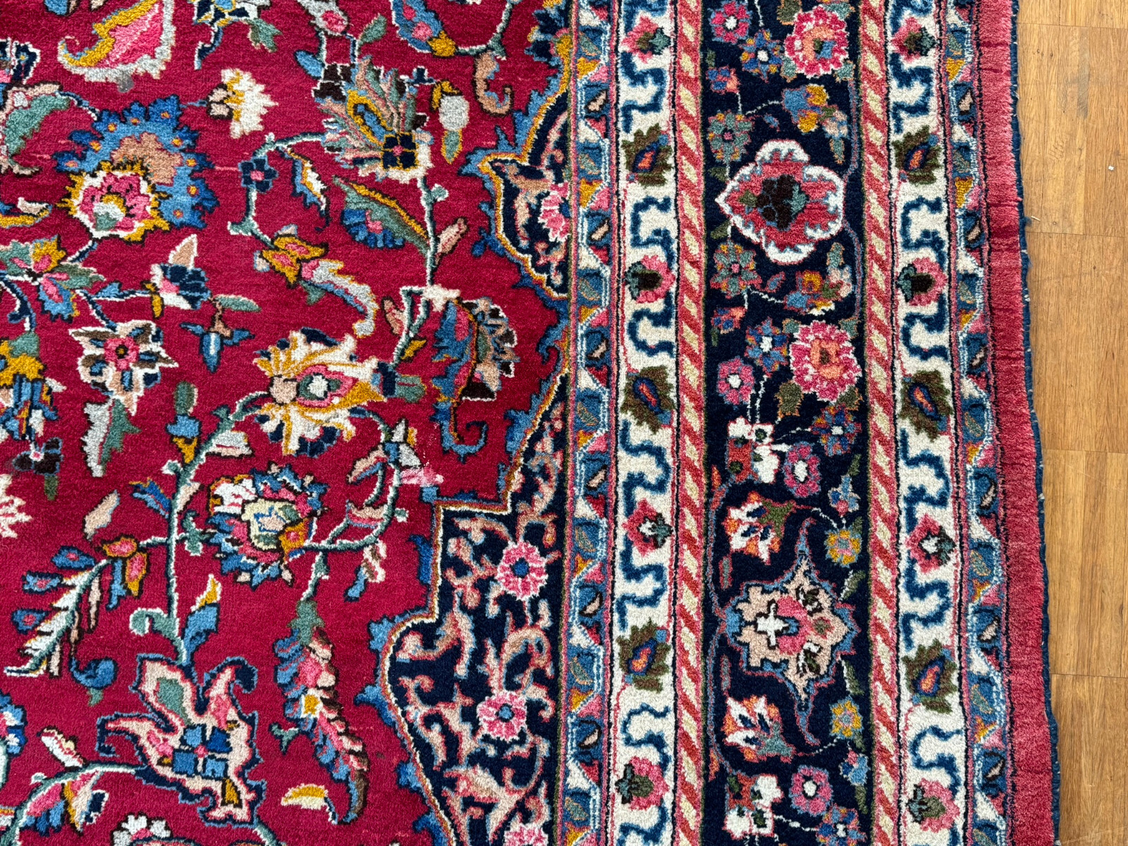 ALTER ORIENTTEPPICH WOLLE TEPPICH HANDGEKNÜPFT PERSER 398x290cm – Bild 14