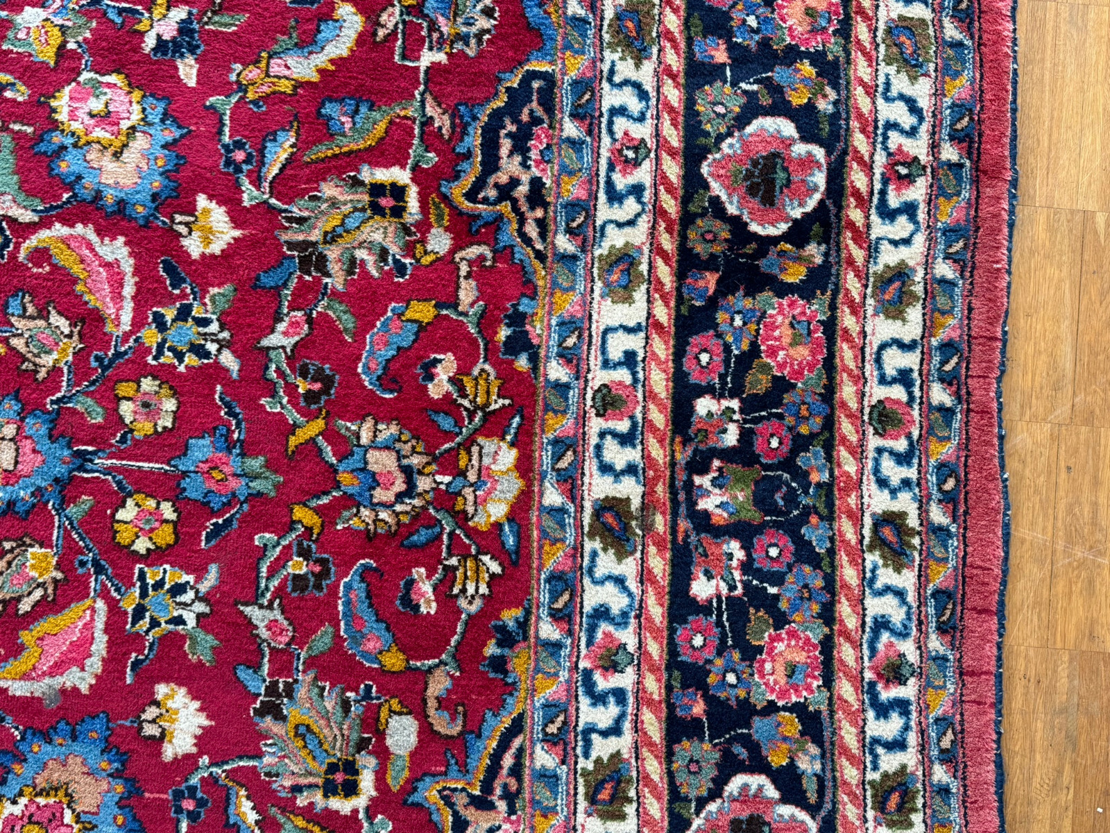 ALTER ORIENTTEPPICH WOLLE TEPPICH HANDGEKNÜPFT PERSER 398x290cm – Bild 15