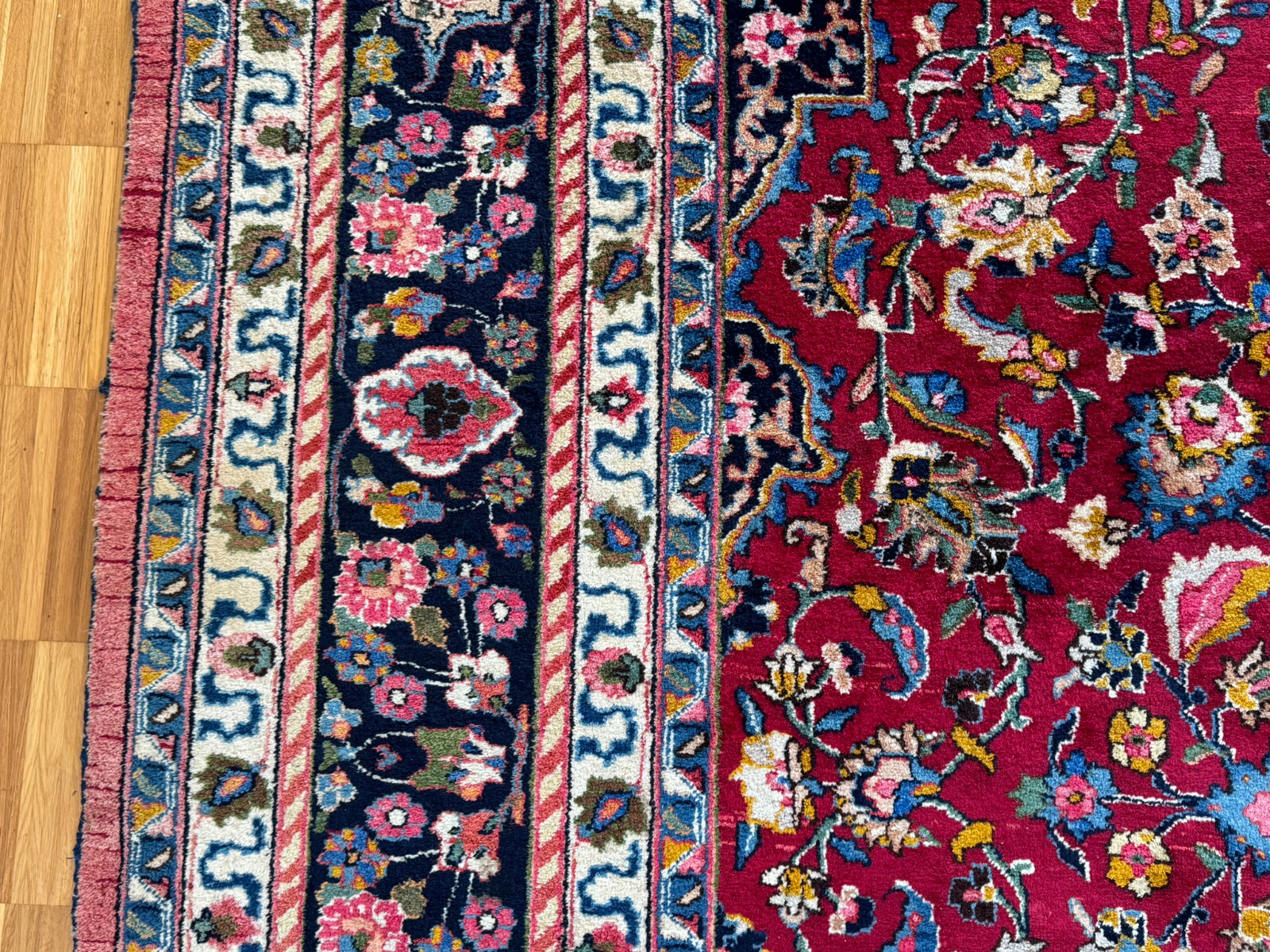 ALTER ORIENTTEPPICH WOLLE TEPPICH HANDGEKNÜPFT PERSER 398x290cm – Bild 18