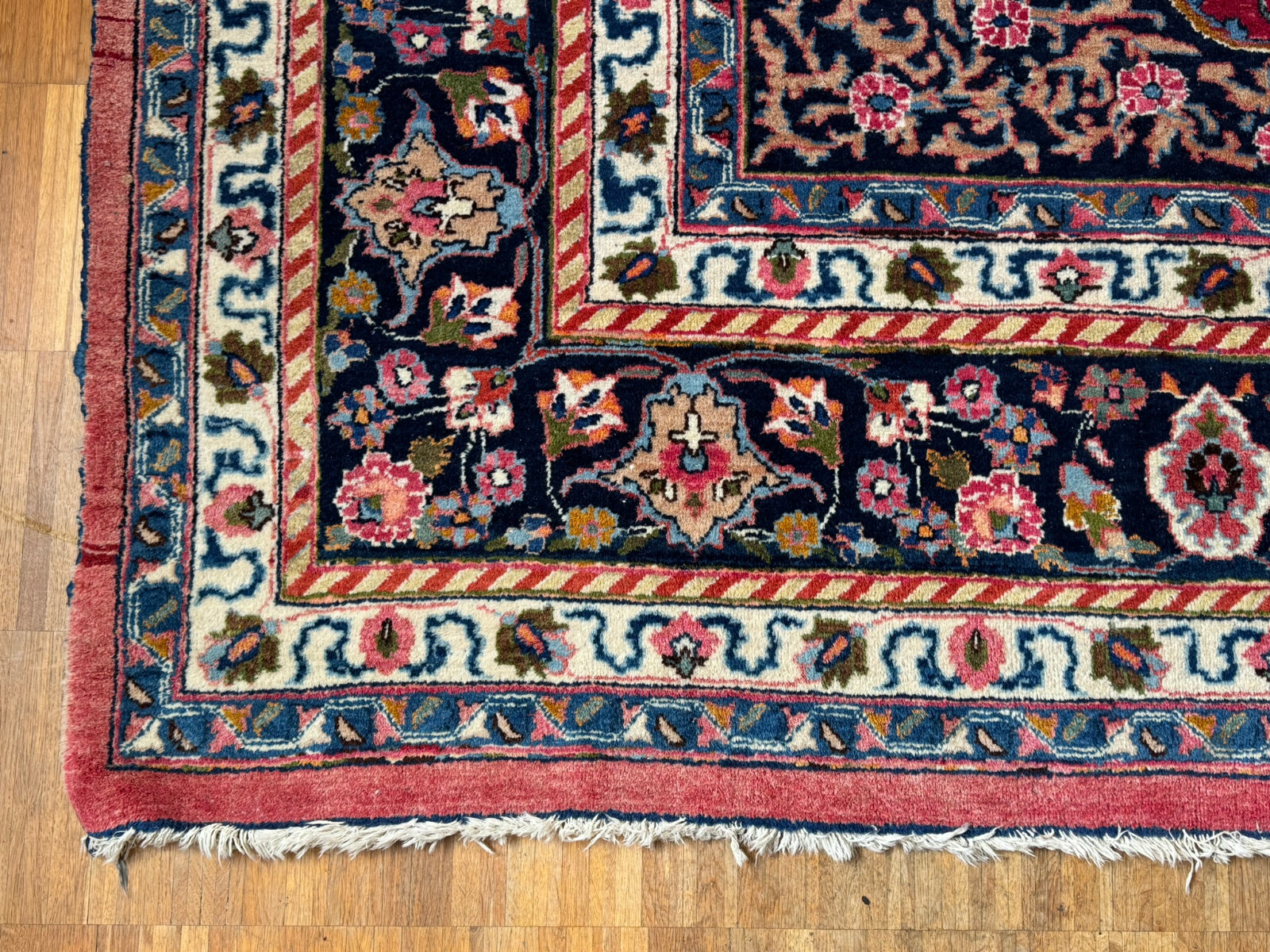 ALTER ORIENTTEPPICH WOLLE TEPPICH HANDGEKNÜPFT PERSER 398x290cm – Bild 3