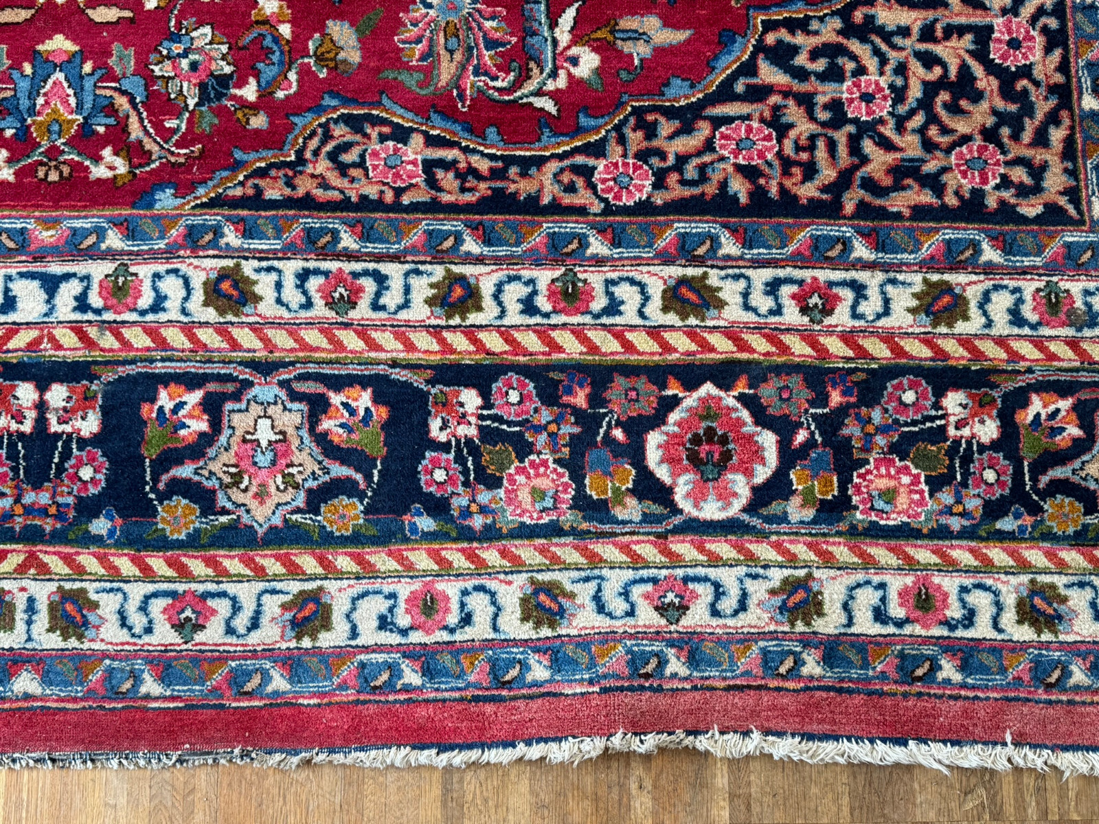 ALTER ORIENTTEPPICH WOLLE TEPPICH HANDGEKNÜPFT PERSER 398x290cm – Bild 5