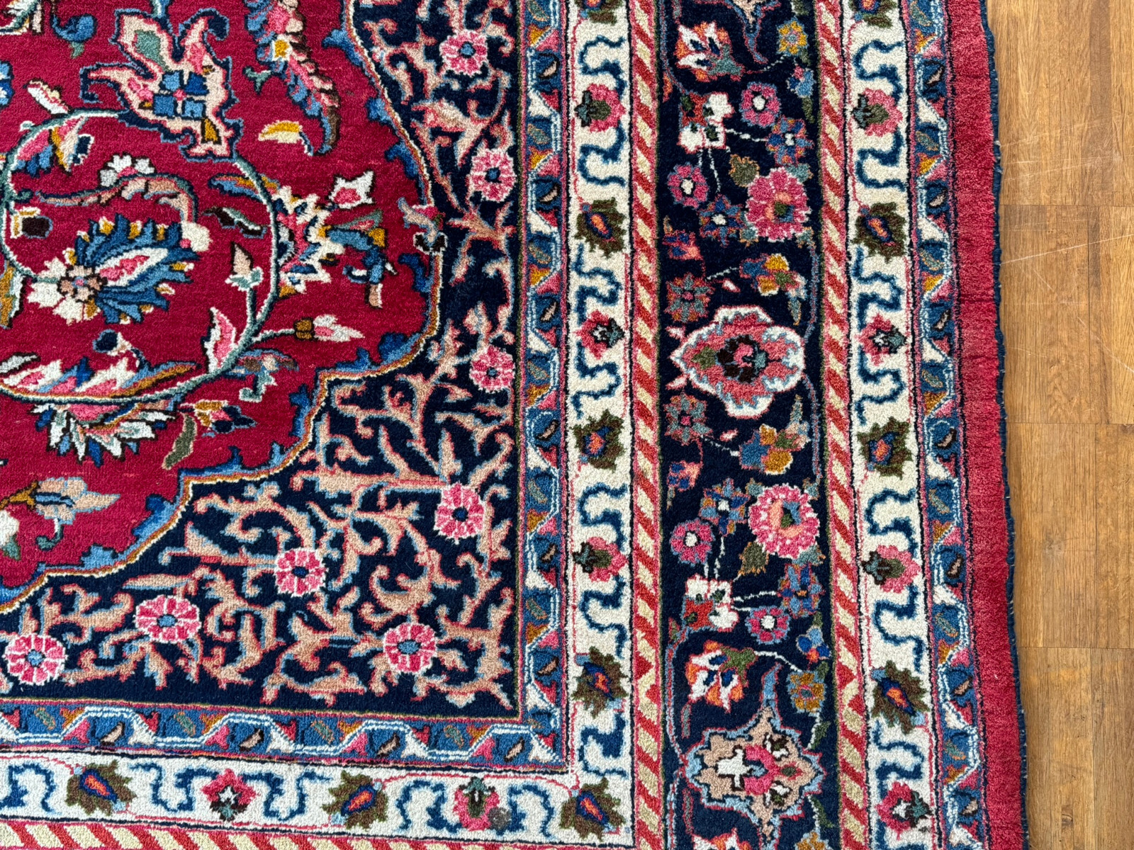 ALTER ORIENTTEPPICH WOLLE TEPPICH HANDGEKNÜPFT PERSER 398x290cm – Bild 7