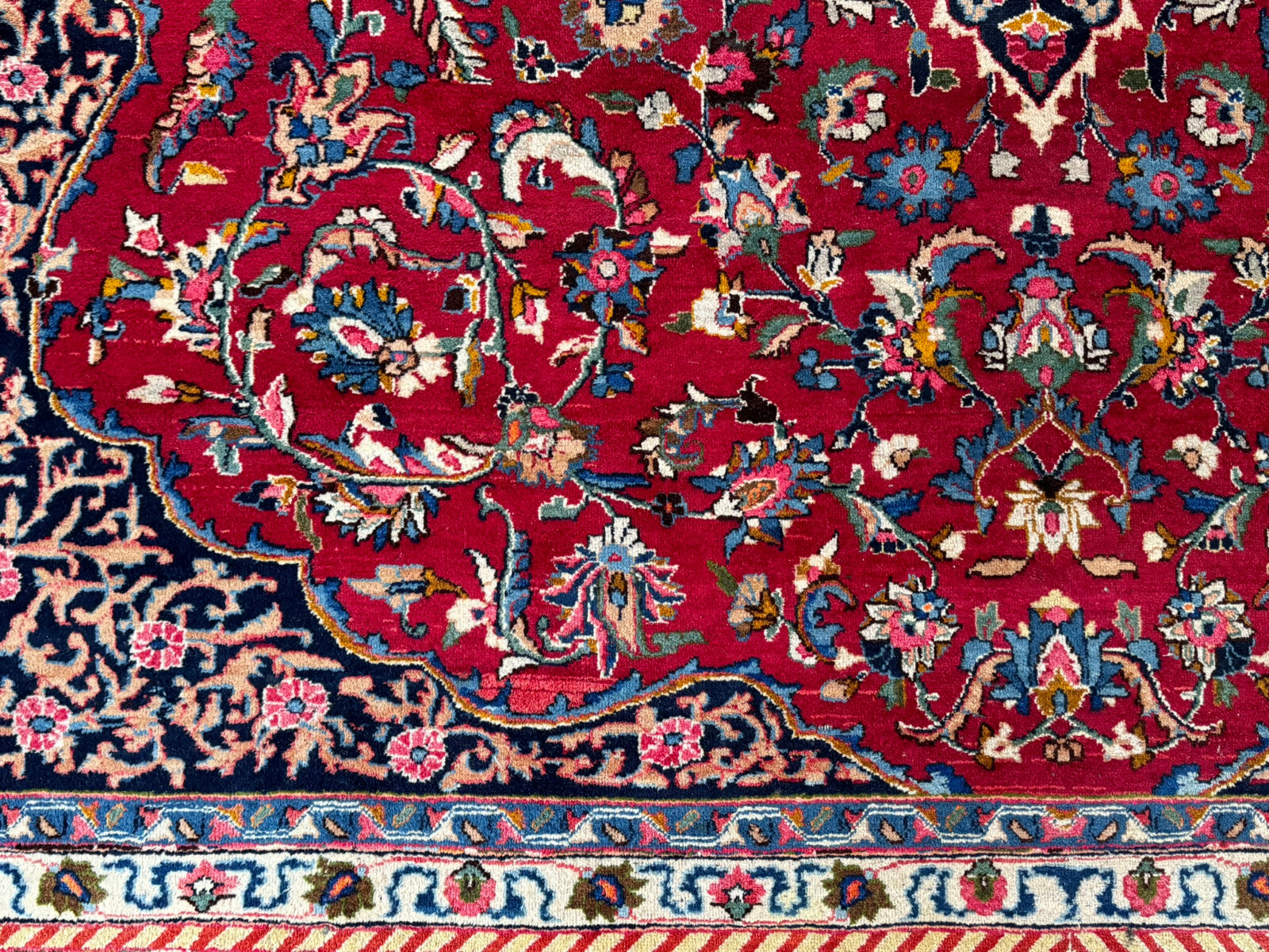 ALTER ORIENTTEPPICH WOLLE TEPPICH HANDGEKNÜPFT PERSER 398x290cm – Bild 9