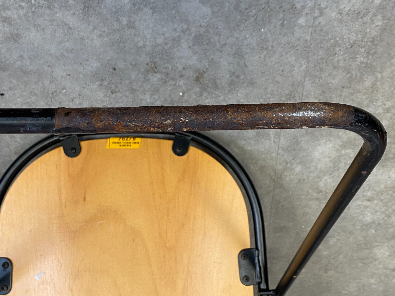 4x VINTAGE STUHL KLAPPSTUHL HOLZ UND METALL – Bild 19