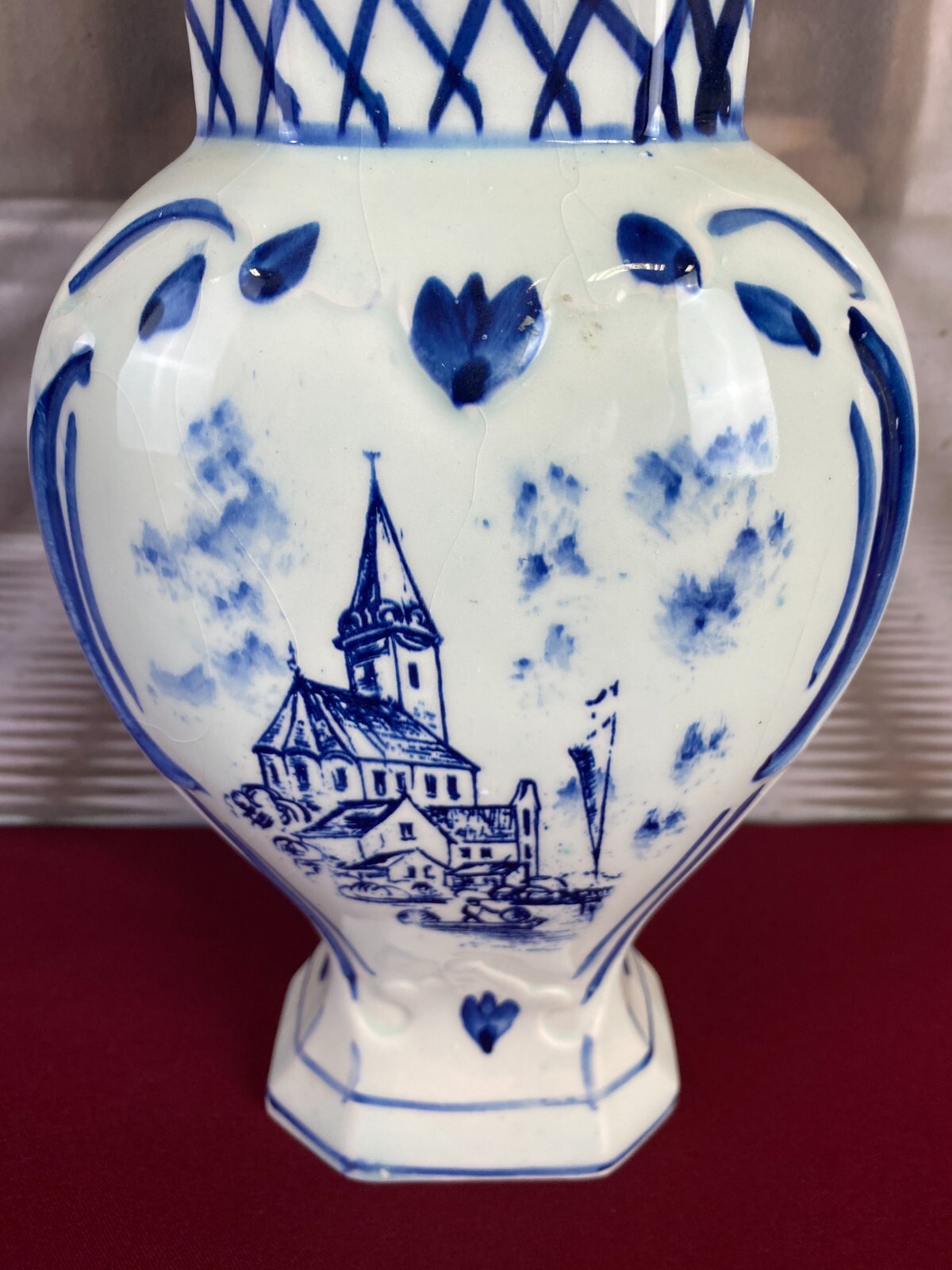 2x GROSSE KERAMIK VASE MÜHLE 32cm OHNE CHIPS HOLLAND DECKELVASE PAAR VASEN – Bild 12