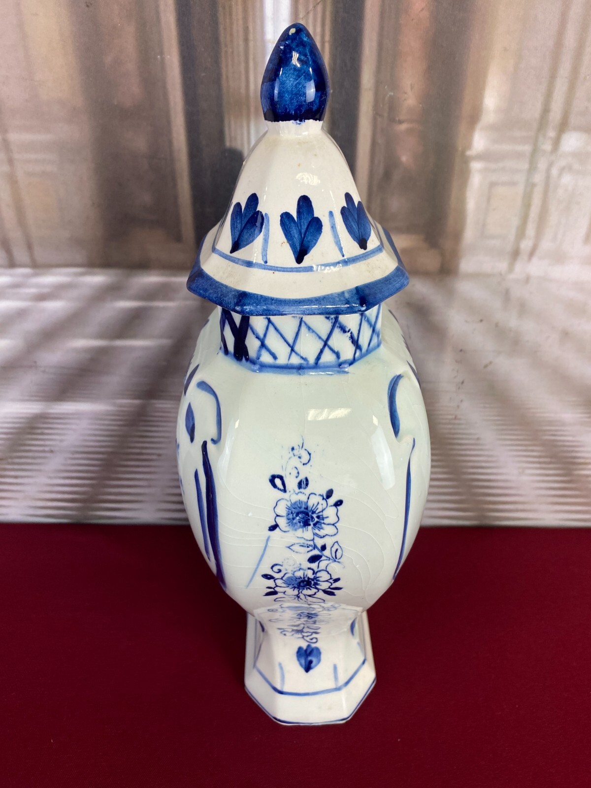 2x GROSSE KERAMIK VASE MÜHLE 32cm OHNE CHIPS HOLLAND DECKELVASE PAAR VASEN – Bild 13