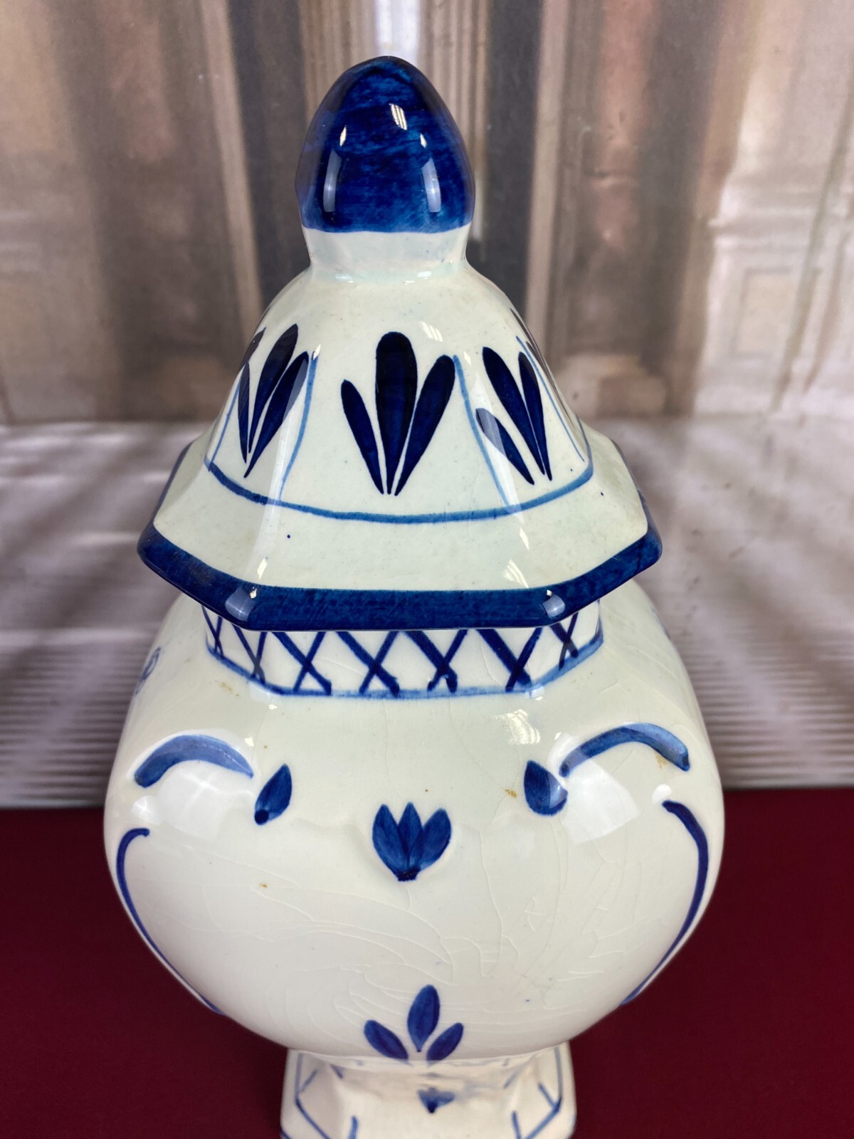 2x GROSSE KERAMIK VASE MÜHLE 32cm OHNE CHIPS HOLLAND DECKELVASE PAAR VASEN – Bild 6