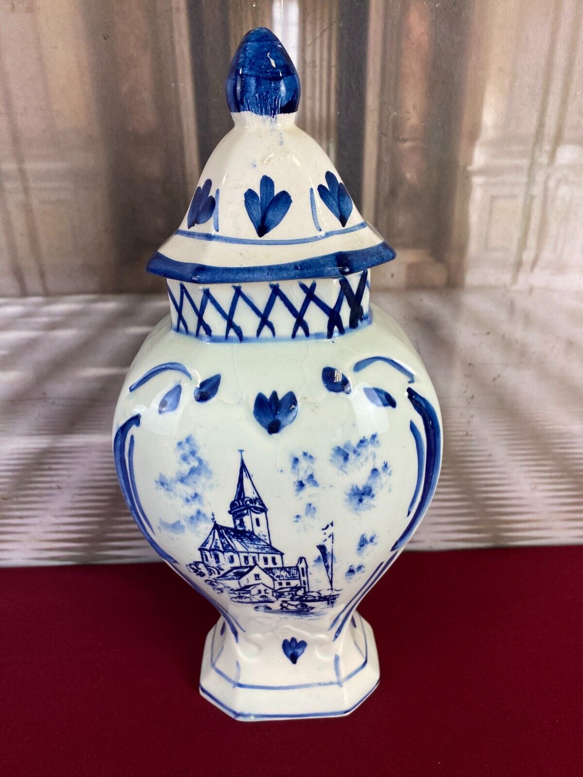 2x GROSSE KERAMIK VASE MÜHLE 32cm OHNE CHIPS HOLLAND DECKELVASE PAAR VASEN – Bild 10