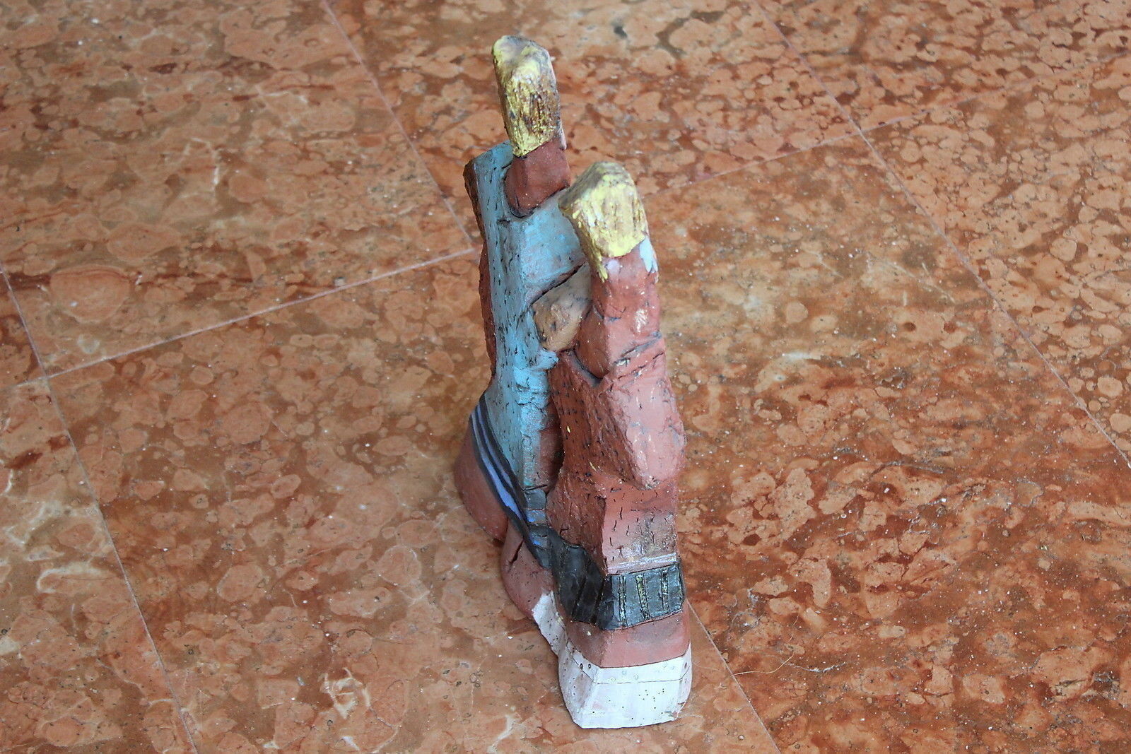 KERAMIK EROTIK SKULPTUR GROSSES STILISIERTES PAAR ROLAND BÖGNER – Bild 6