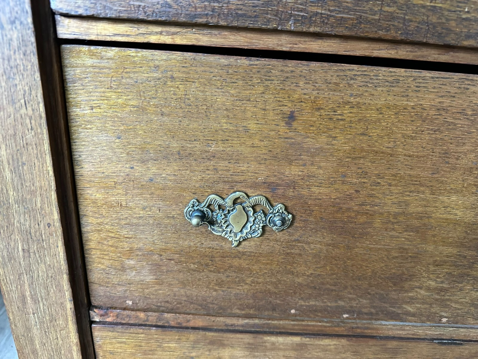 ANTIKE KOMMODE CHIFFONIERE EMPIRE STIL UM 1860 AUS EICHE – Bild 11