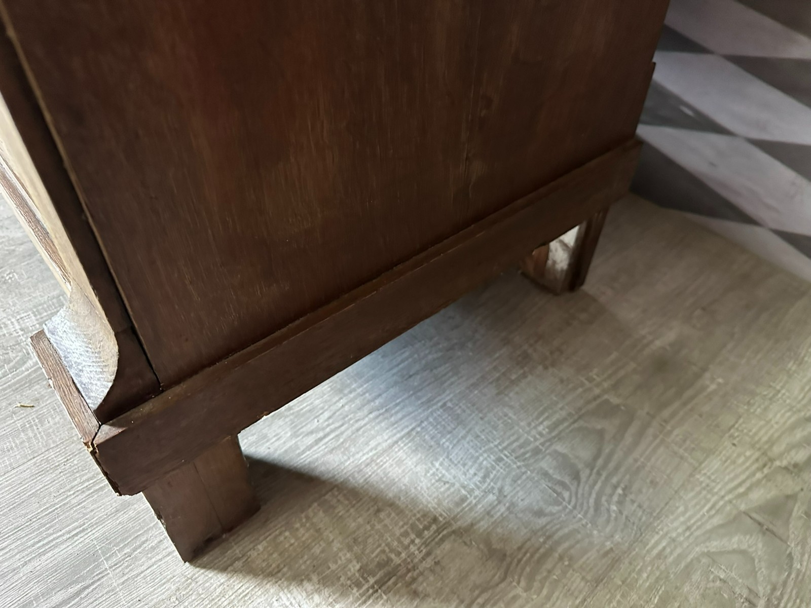 ANTIKE KOMMODE CHIFFONIERE EMPIRE STIL UM 1860 AUS EICHE – Bild 12