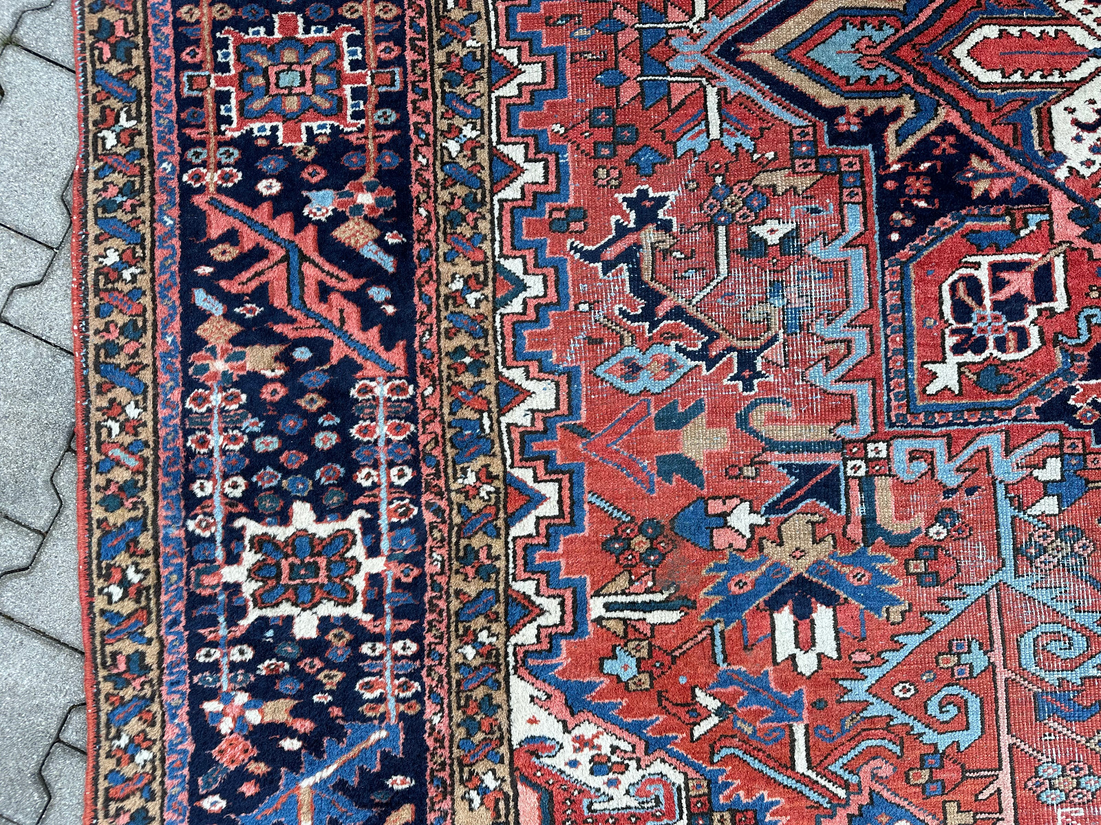 ANTIKER KASAK ORIENTTEPPICH AUS WOLLE TEPPICH ERSTE HÄLFTE 20 TES JHDT 400x306cm – Bild 11