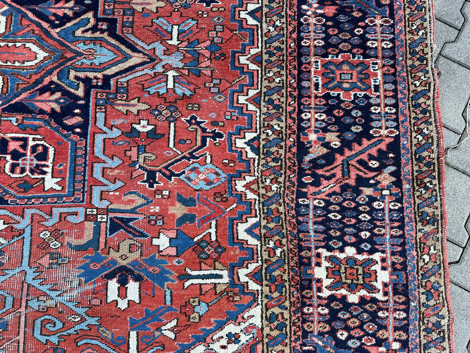 ANTIKER KASAK ORIENTTEPPICH AUS WOLLE TEPPICH ERSTE HÄLFTE 20 TES JHDT 400x306cm – Bild 14