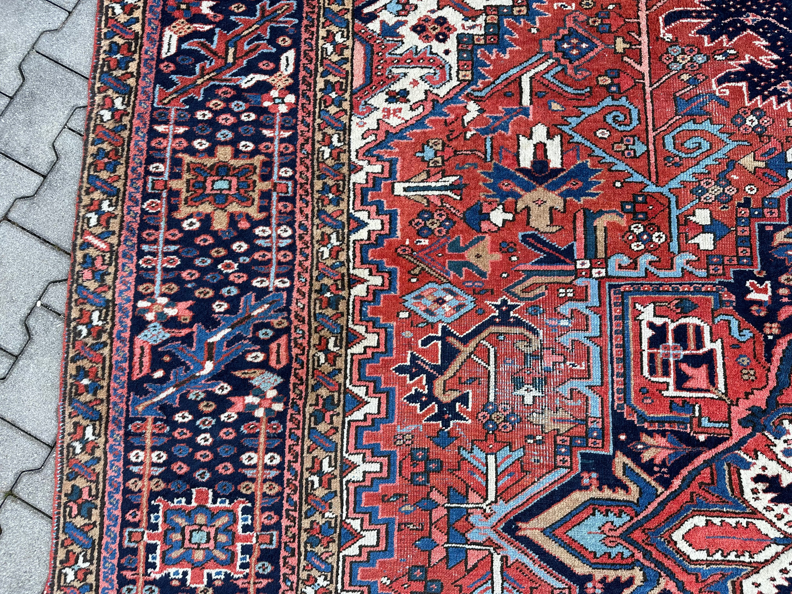 ANTIKER KASAK ORIENTTEPPICH AUS WOLLE TEPPICH ERSTE HÄLFTE 20 TES JHDT 400x306cm – Bild 17