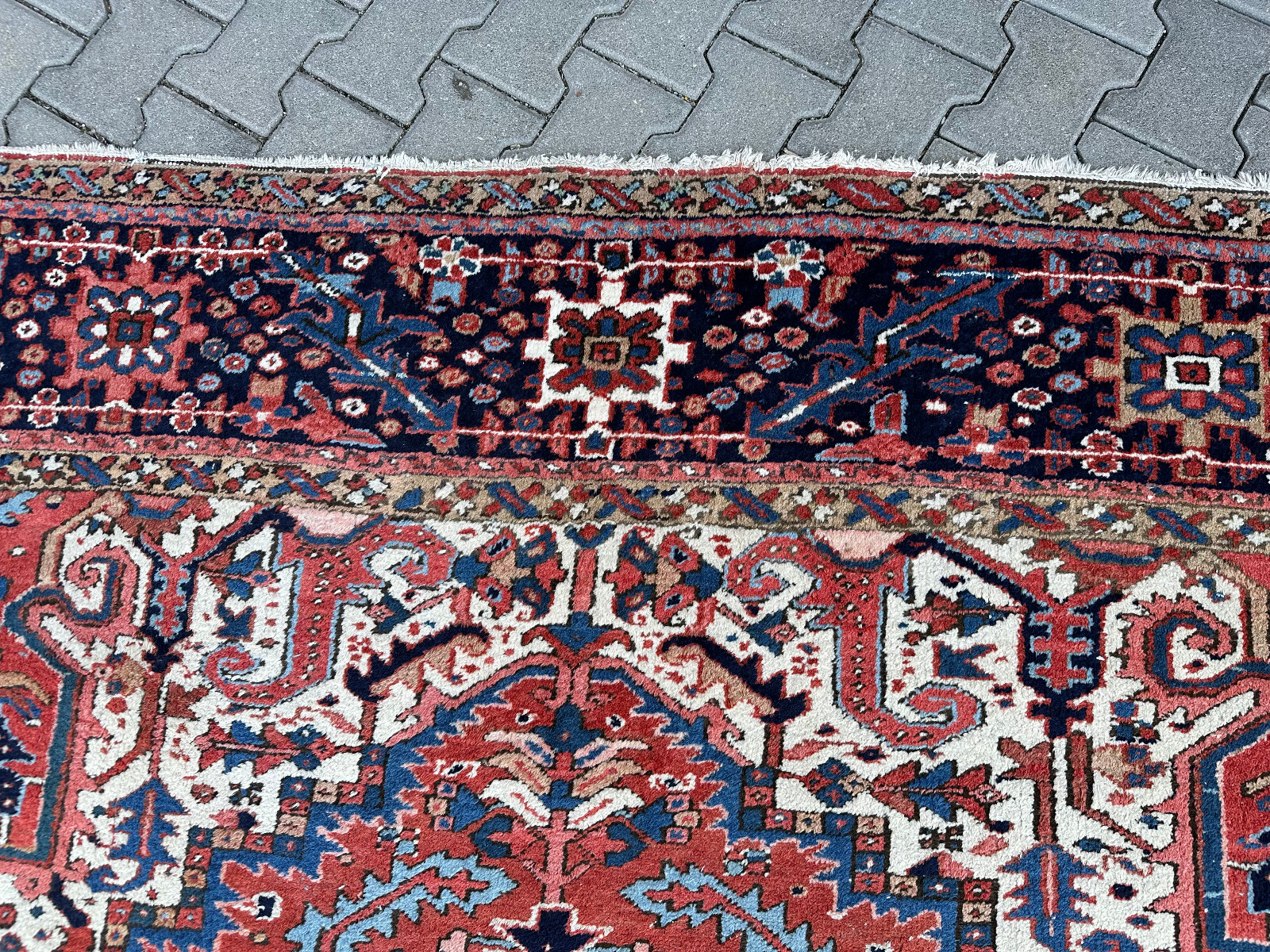 ANTIKER KASAK ORIENTTEPPICH AUS WOLLE TEPPICH ERSTE HÄLFTE 20 TES JHDT 400x306cm – Bild 23
