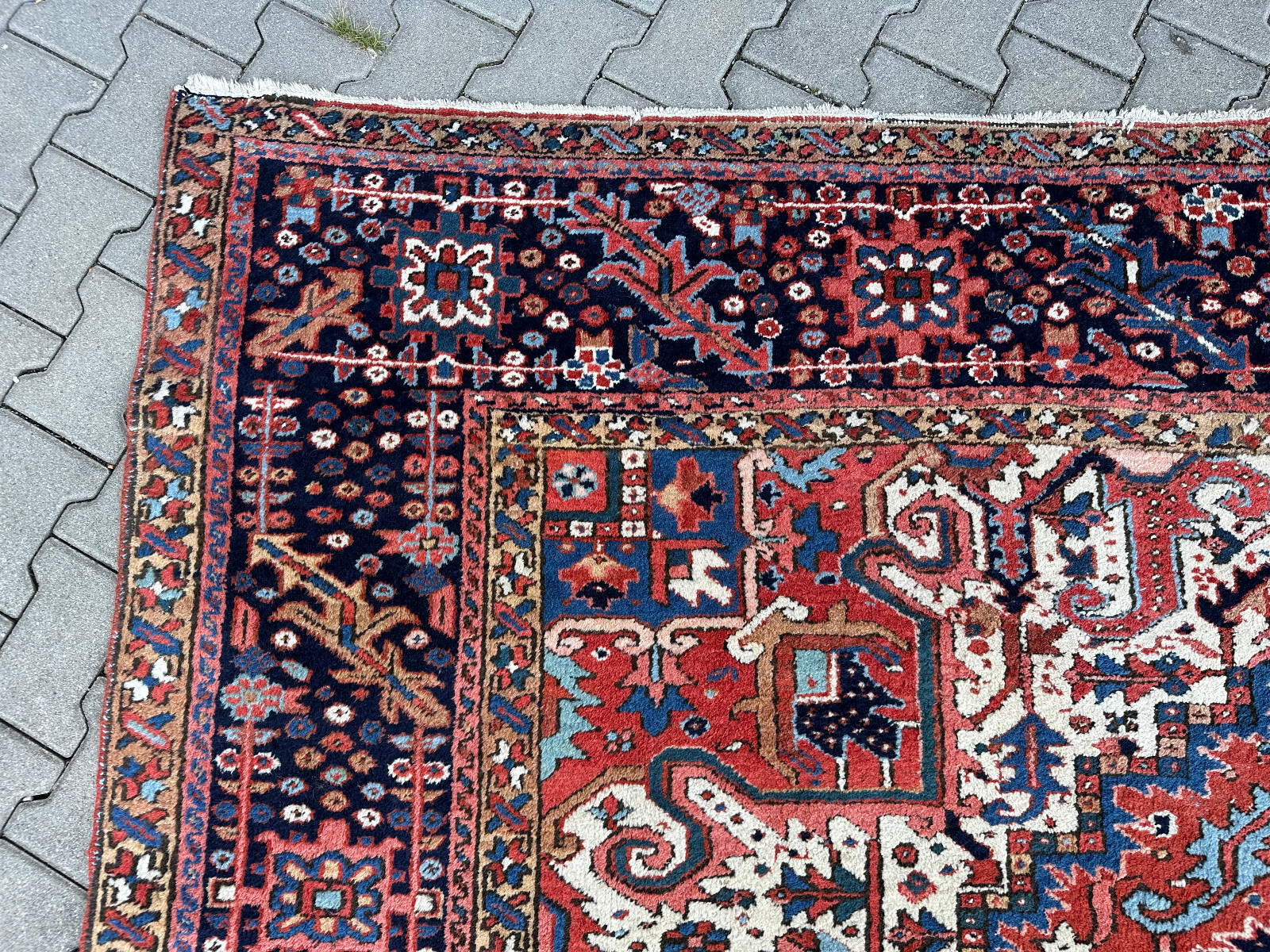 ANTIKER KASAK ORIENTTEPPICH AUS WOLLE TEPPICH ERSTE HÄLFTE 20 TES JHDT 400x306cm – Bild 24