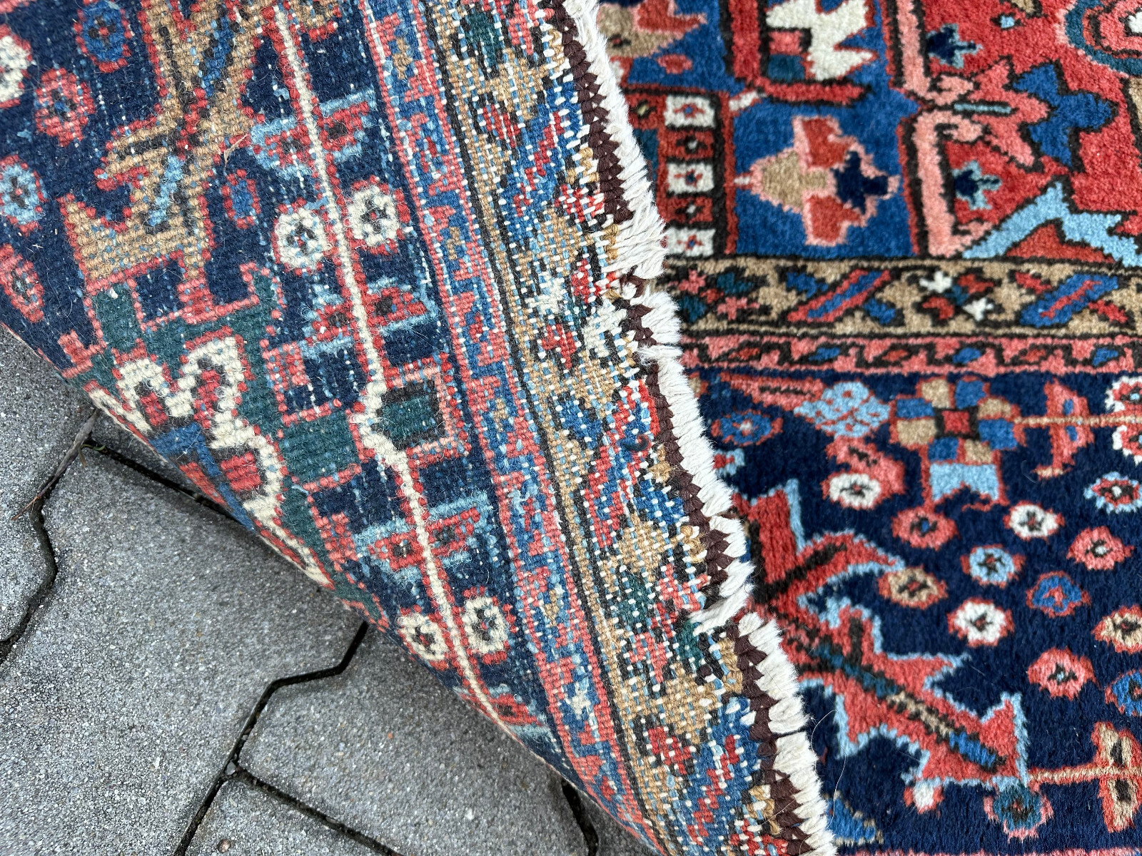 ANTIKER KASAK ORIENTTEPPICH AUS WOLLE TEPPICH ERSTE HÄLFTE 20 TES JHDT 400x306cm – Bild 5