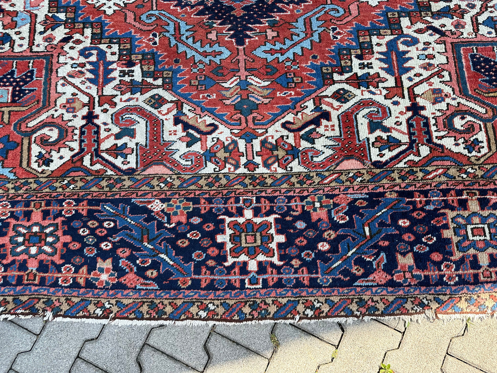 ANTIKER KASAK ORIENTTEPPICH AUS WOLLE TEPPICH ERSTE HÄLFTE 20 TES JHDT 400x306cm – Bild 6