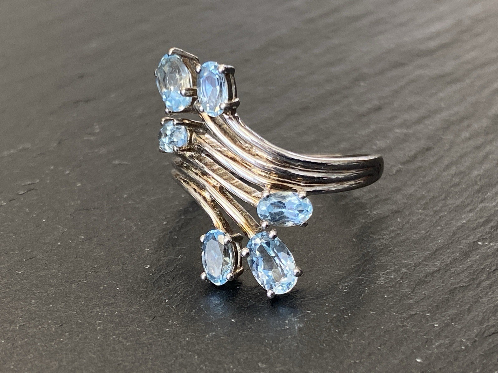 RING 925 STERLING SILBER TOPAS TOPASE 1,57ct RG 59